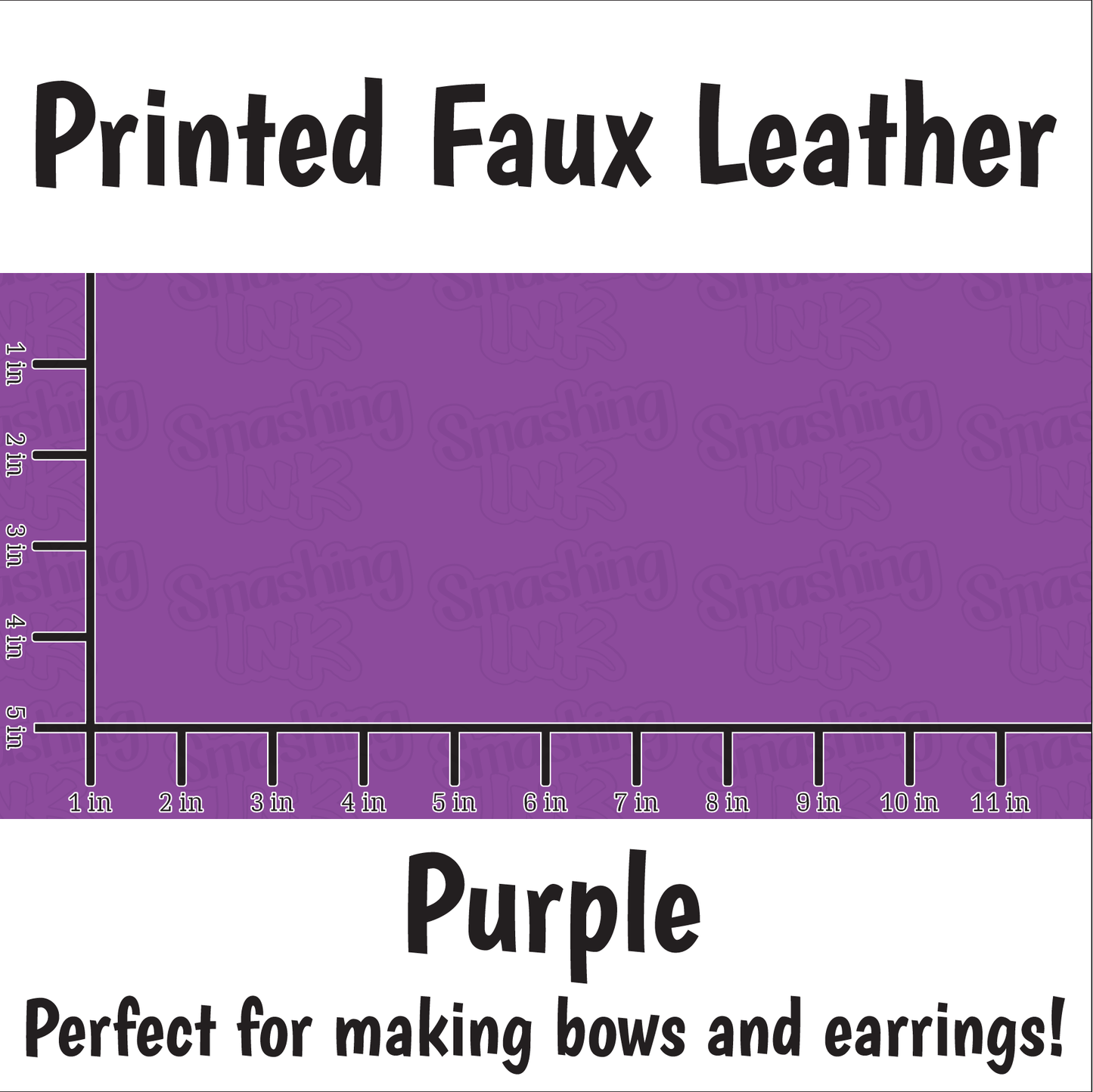 Solid Purple - Faux Leather Sheet (SHIPS IN 3 BUS DAYS)