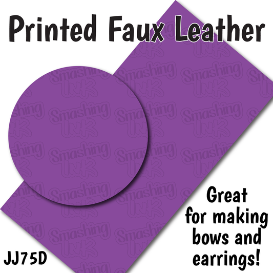 Solid Halloween Purple - Faux Leather Sheet (SHIPS IN 3 BUS DAYS)