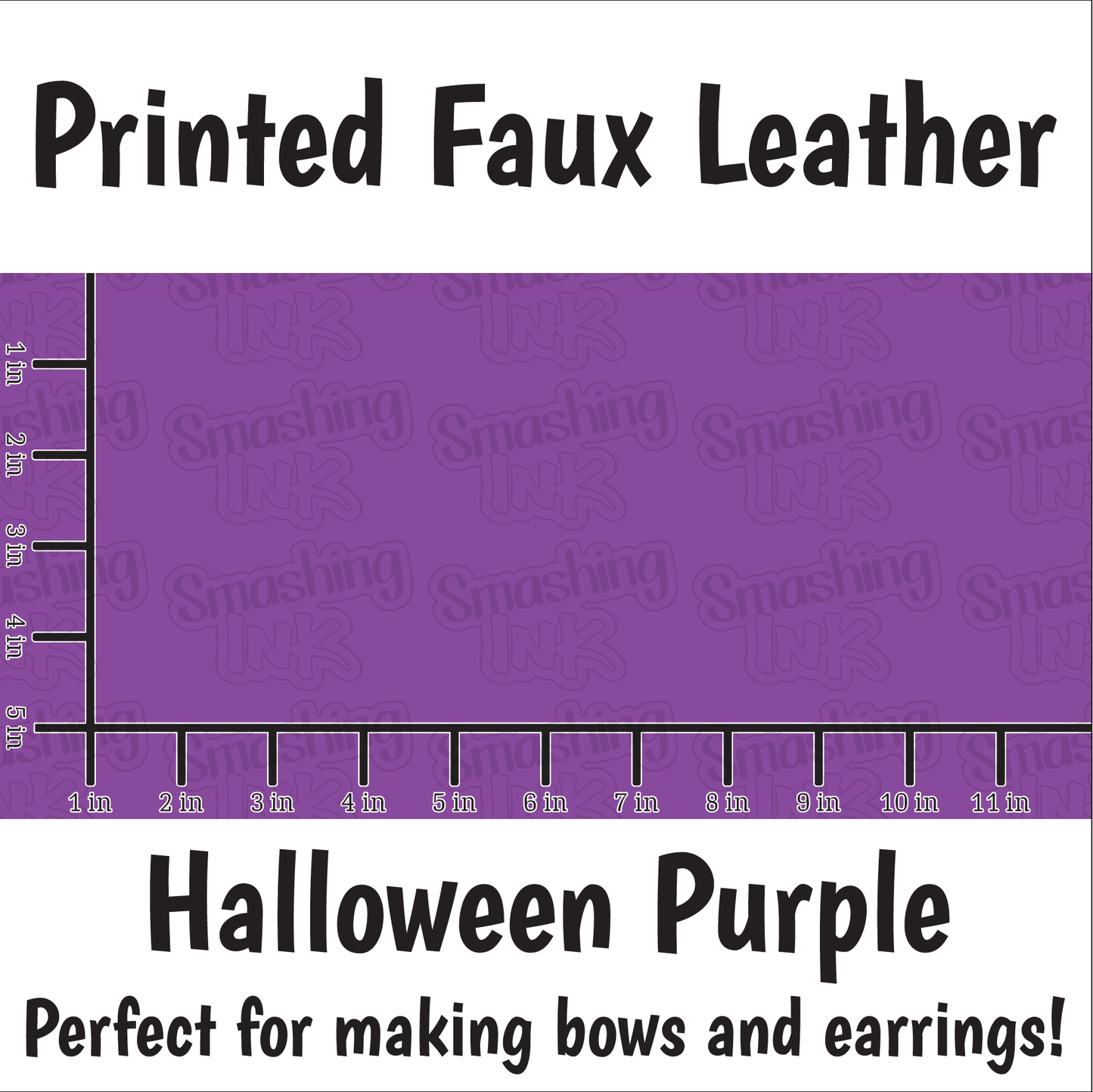 Solid Halloween Purple - Faux Leather Sheet (SHIPS IN 3 BUS DAYS)