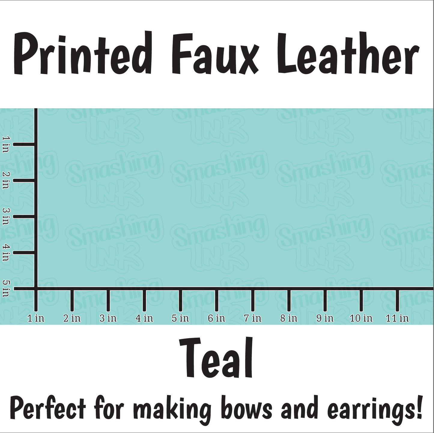 Teal - Faux Leather Sheet (SHIPS IN 3 BUS DAYS)