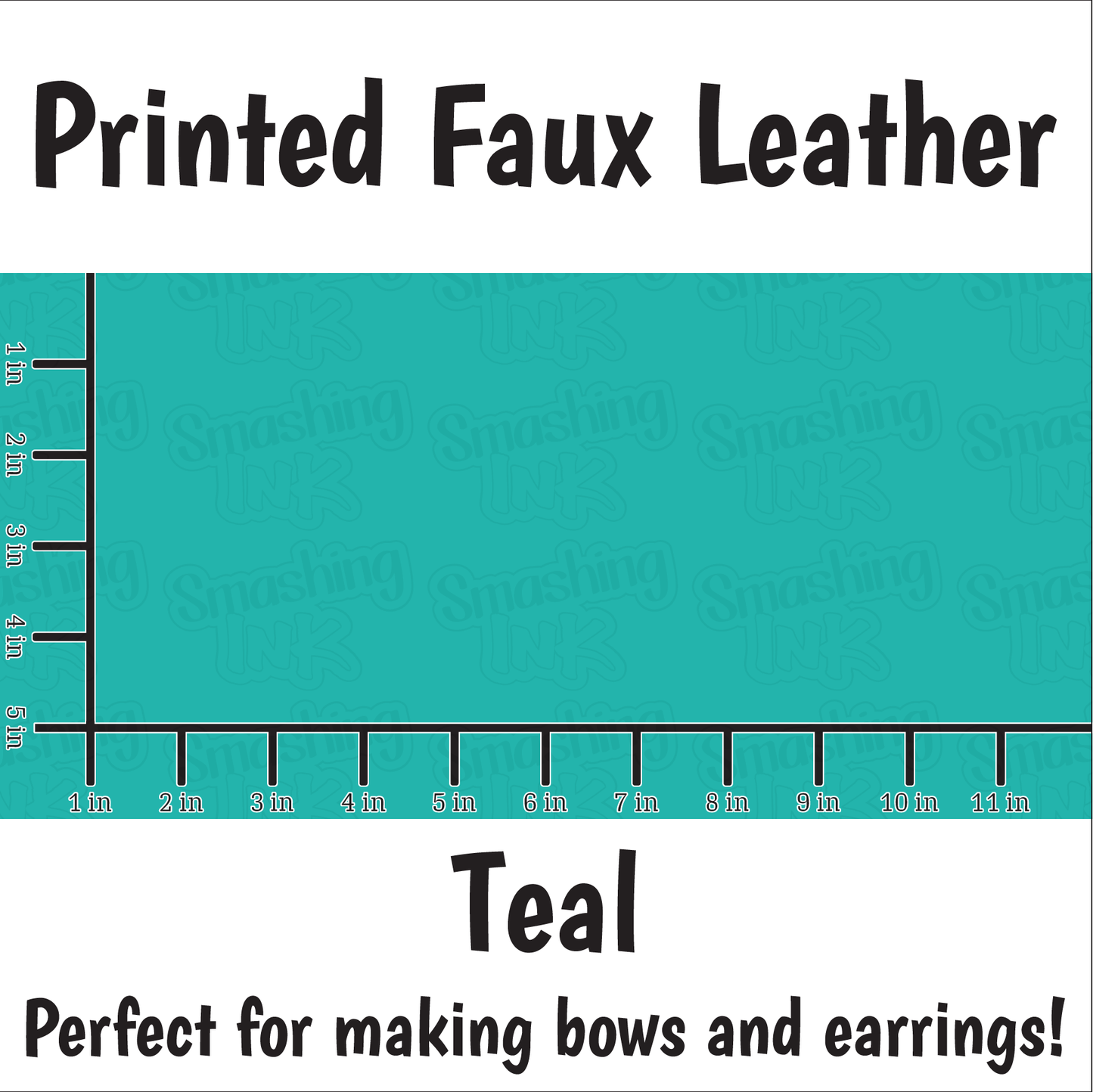 Teal - Faux Leather Sheet (SHIPS IN 3 BUS DAYS)