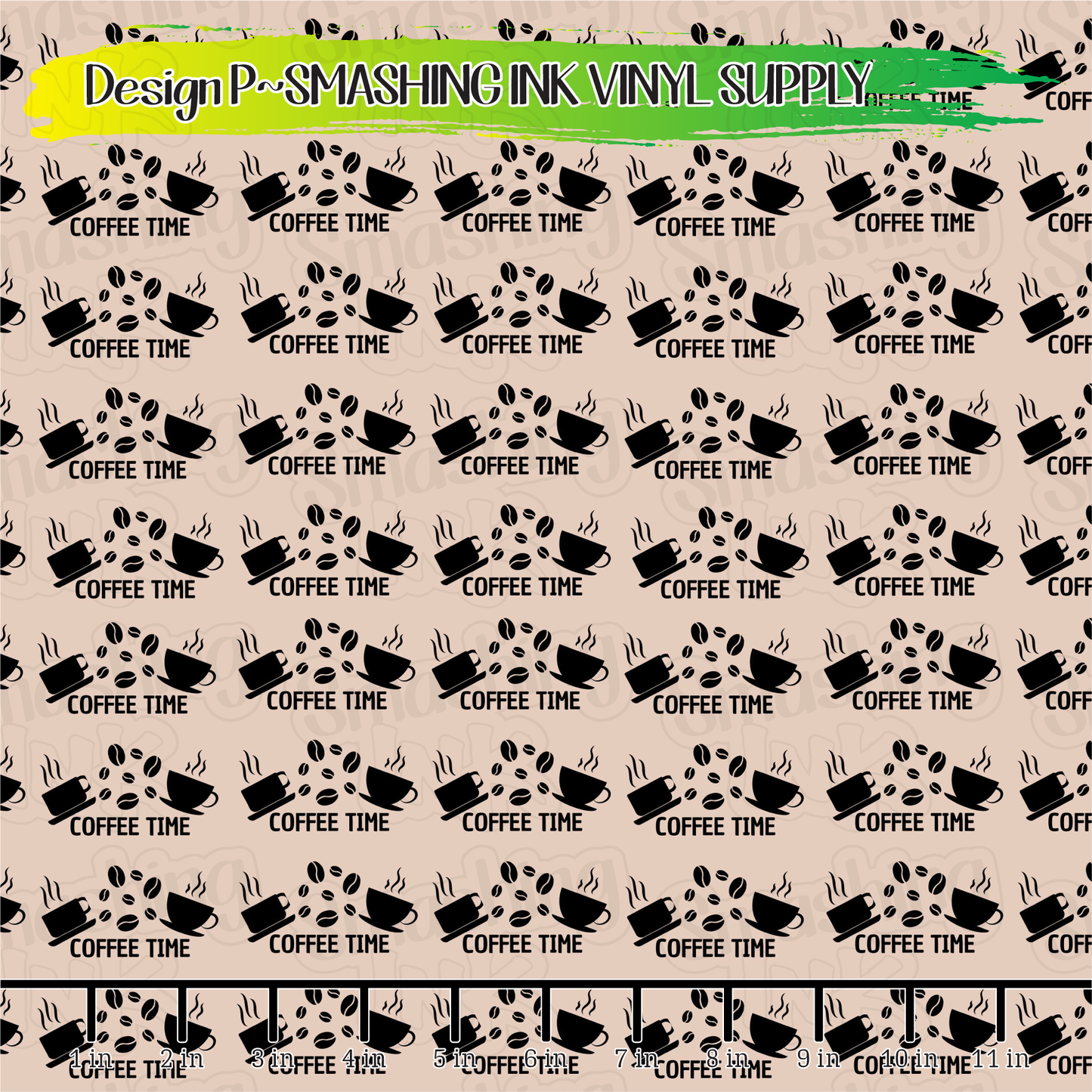 Coffee Time ★ Printed Sheets | Faux Leather | Laser Safe