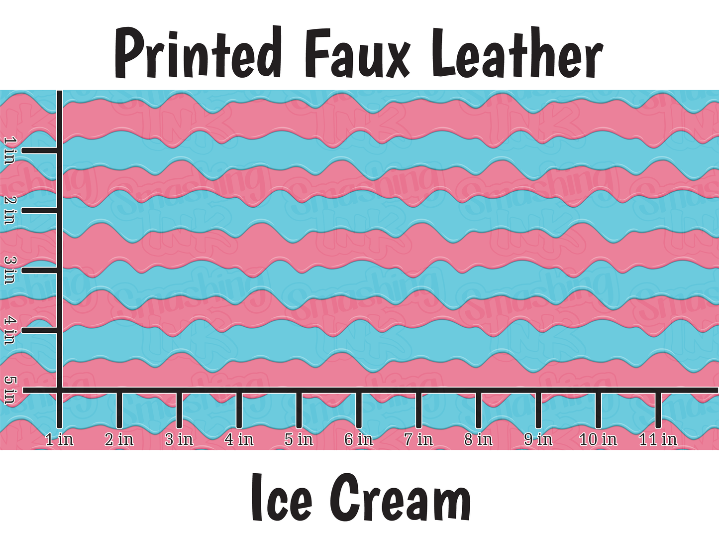 Ice Cream - Faux Leather Sheet (SHIPS IN 3 BUS DAYS)