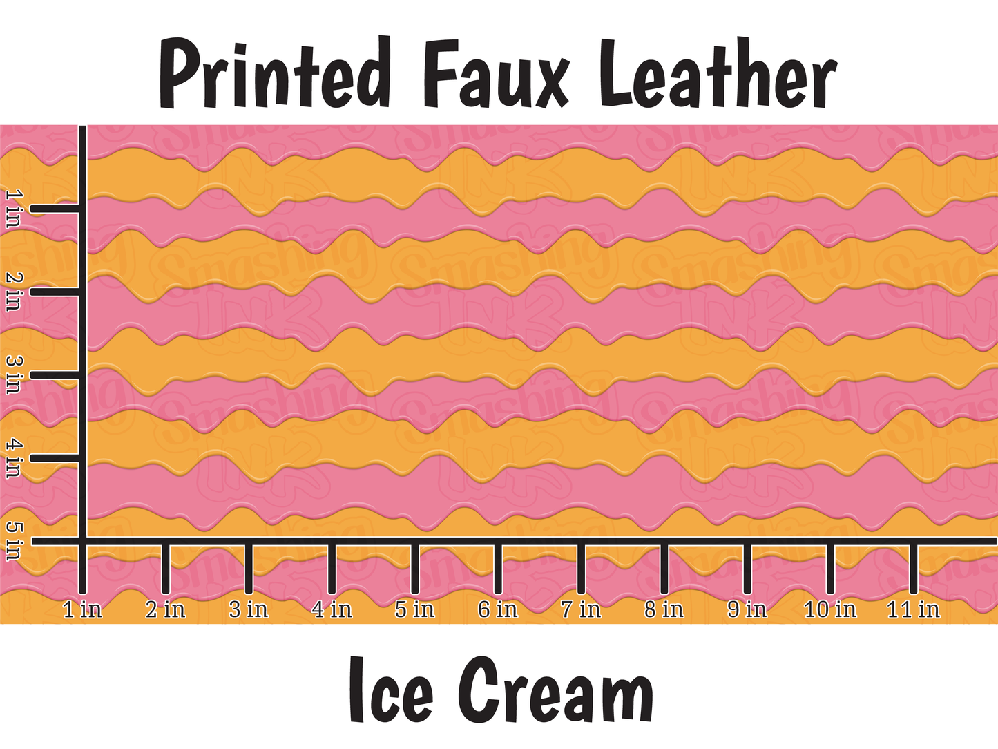 Ice Cream - Faux Leather Sheet (SHIPS IN 3 BUS DAYS)