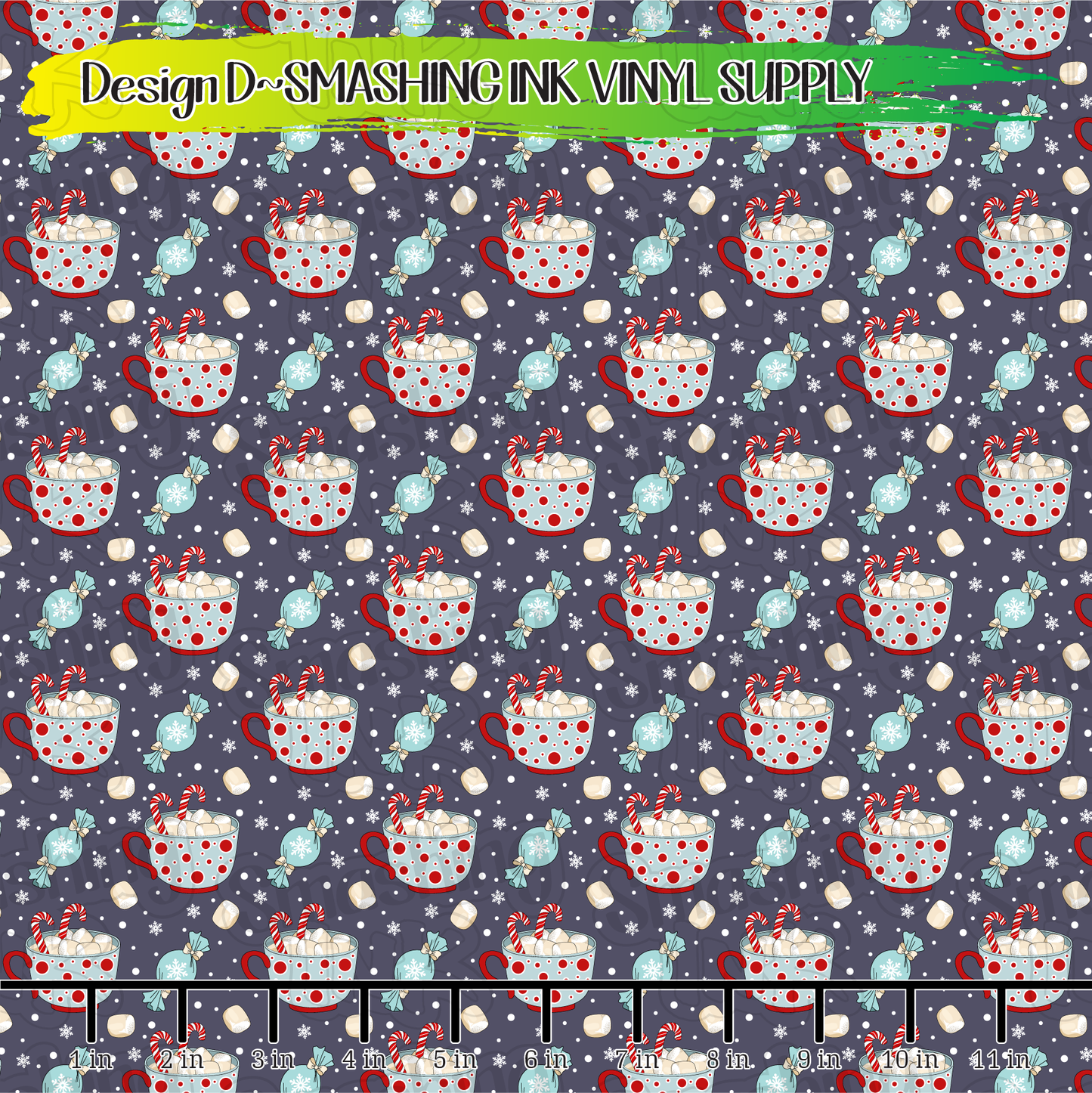 Hot Cocoa ★ Printed Vinyl Sheets | Faux Leather | Laser Safe