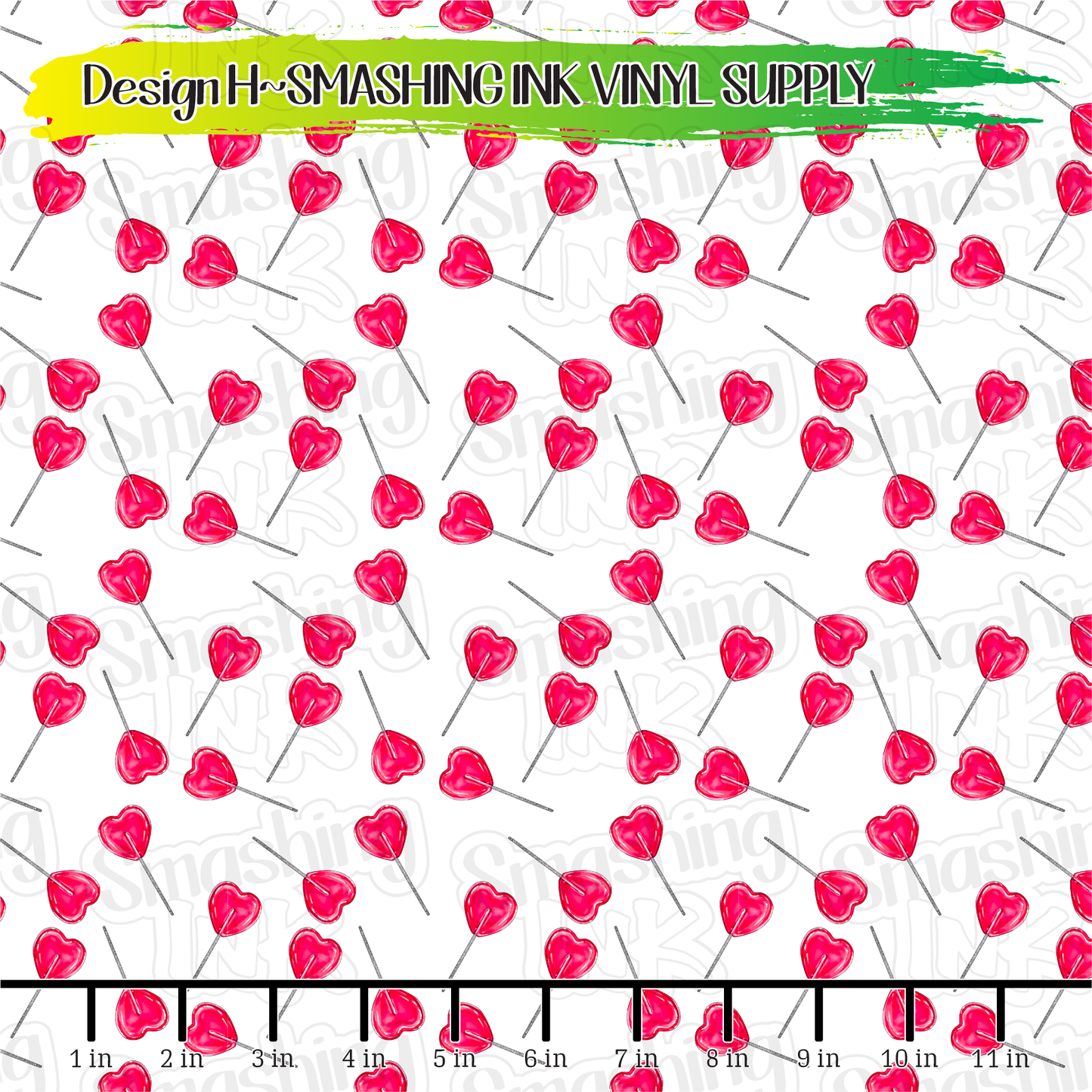 Heart Suckers ★ Printed Vinyl Sheets | Faux Leather | Laser Safe
