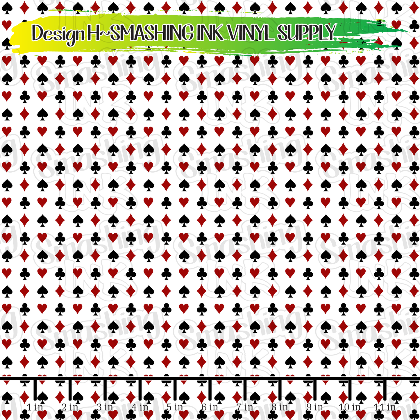 Card Suits ★ Printed Vinyl Sheets | Faux Leather | Laser Safe