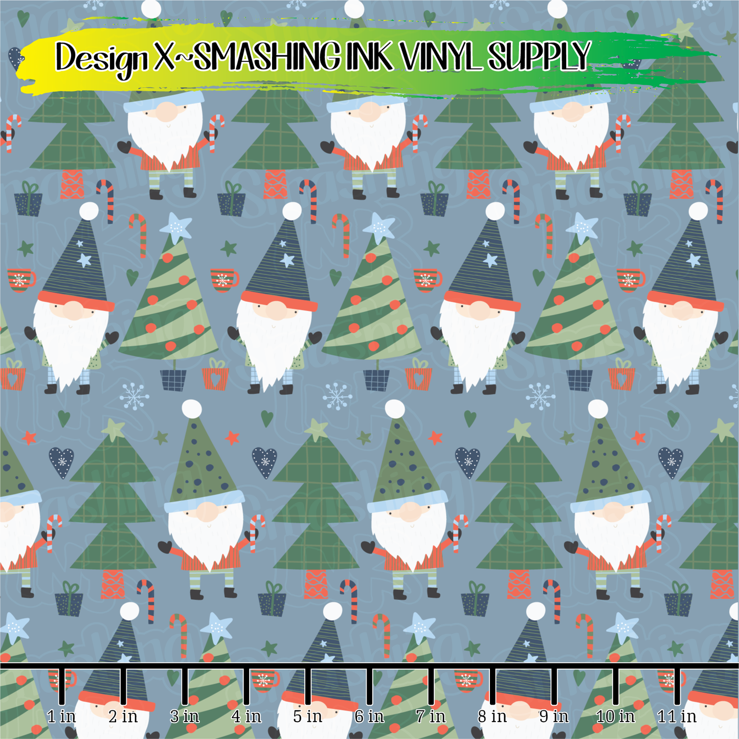 Cute Gnomes ★ Printed Sheets | Faux Leather | Laser Safe