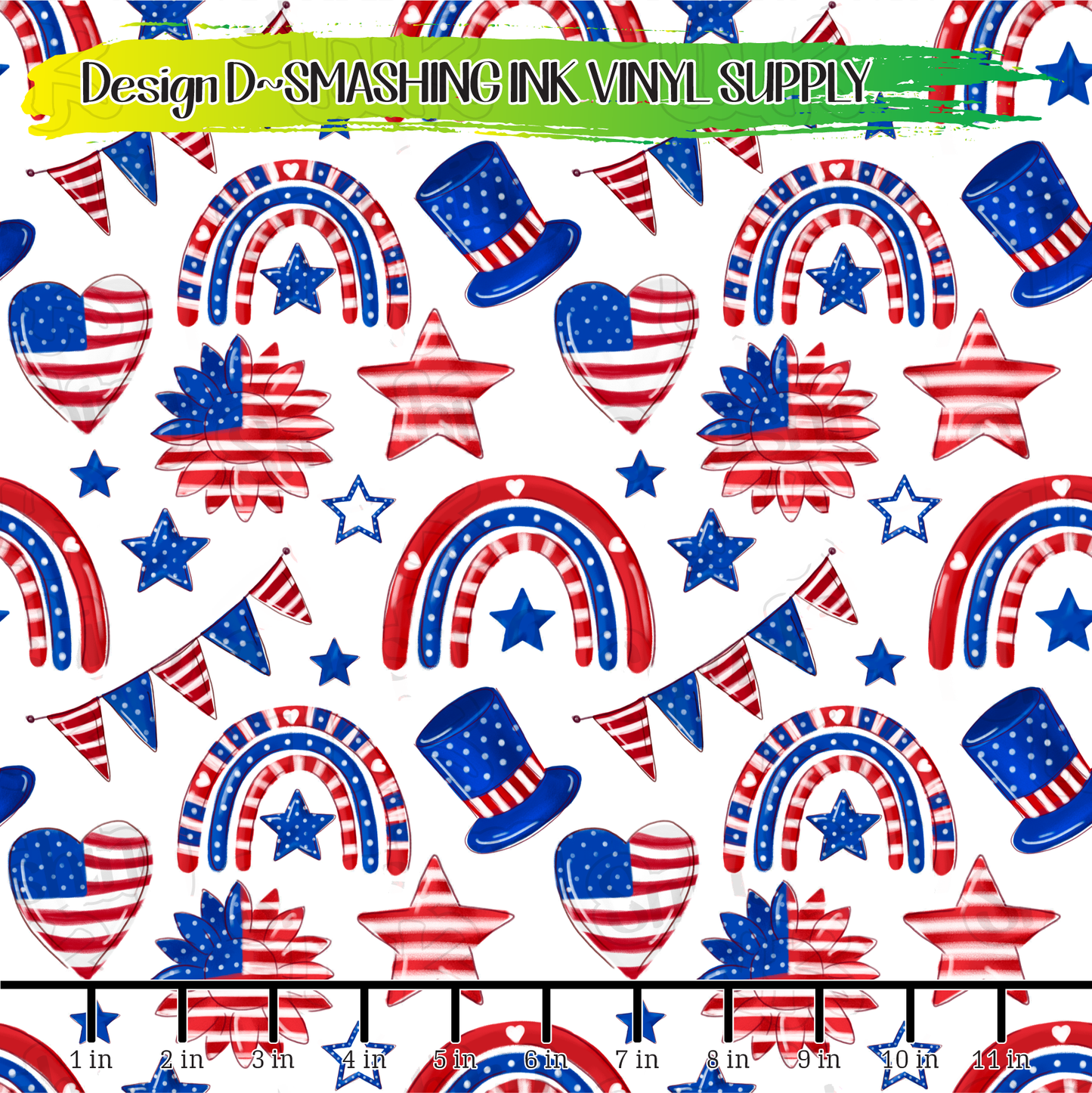 Patriotic Gnomes ★ Printed Vinyl Sheets | Faux Leather | Laser Safe