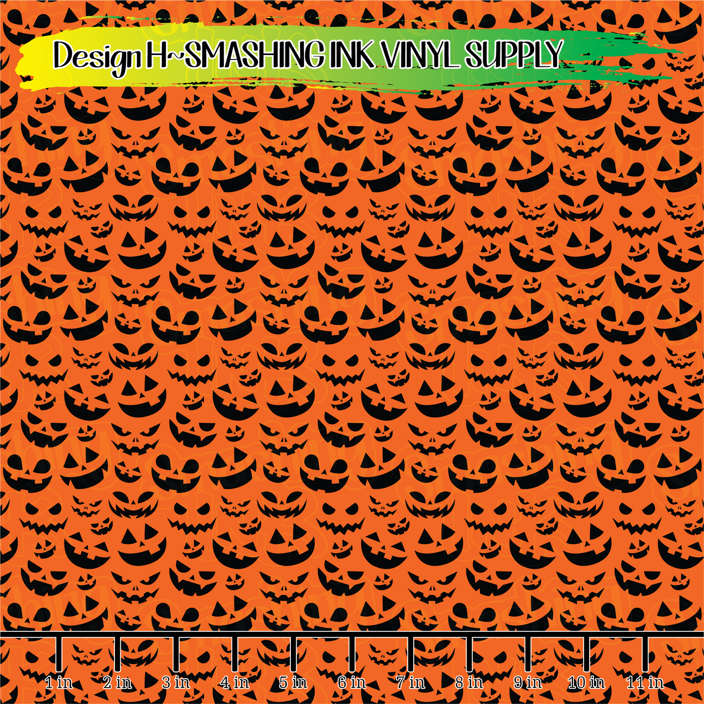 Jack O Lanterns ★ Printed Vinyl Sheets | Faux Leather | Laser Safe
