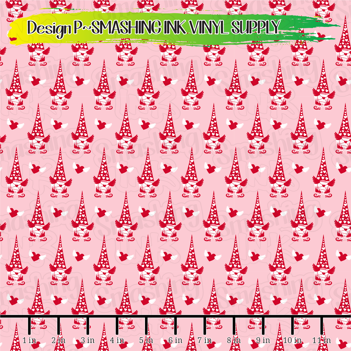 Valentine Gnomes ★ Printed Vinyl Sheets | Faux Leather | Laser Safe