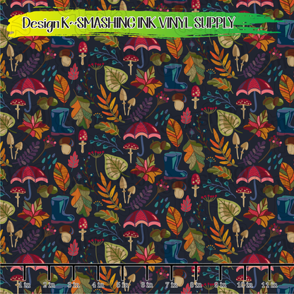 Fall Objects ★ Pattern Vinyl | Faux Leather | Sublimation (TAT 3 BUS DAYS)