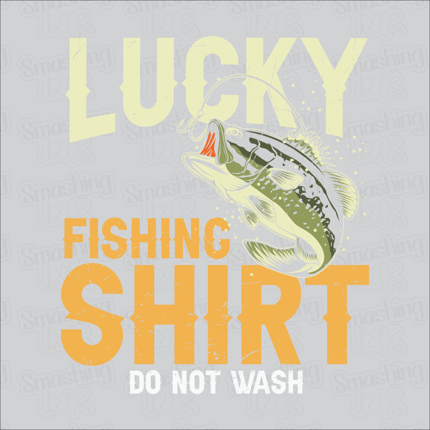 Lucky Fishing Shirt - Heat Transfer, DTF