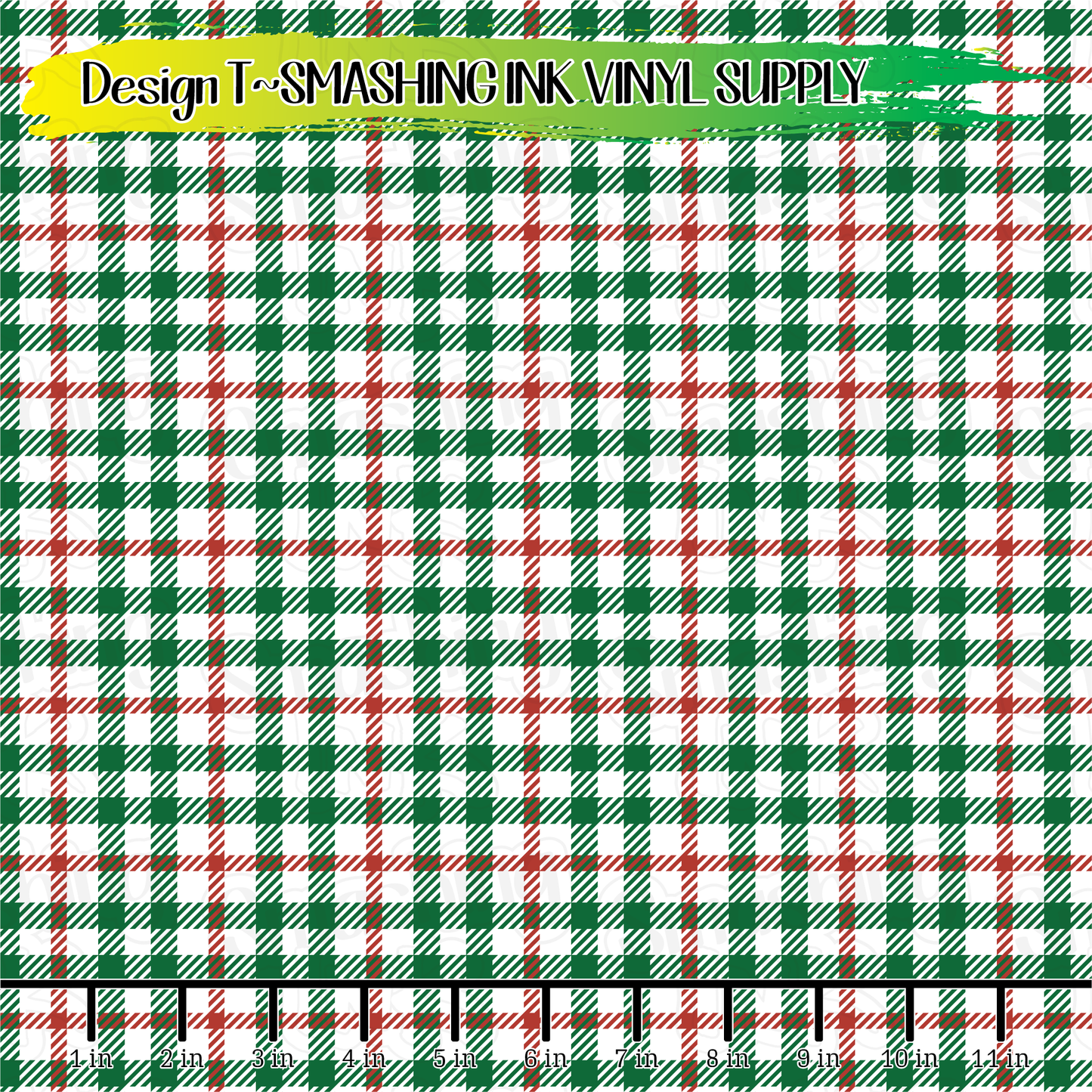 Christmas Plaid ★ Printed Vinyl Sheets | Faux Leather | Laser Safe