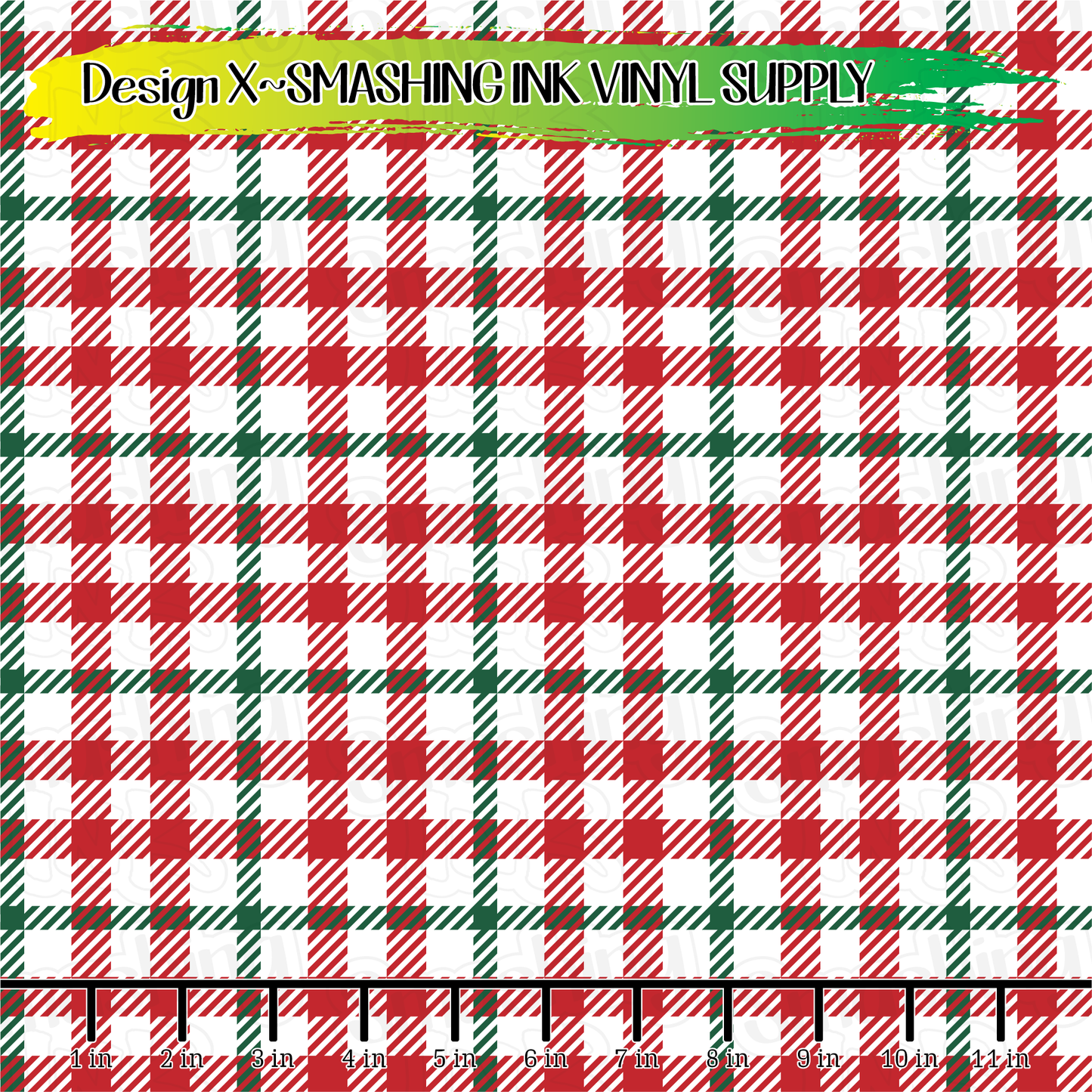 Red Green Plaid ★ Printed Sheets | Faux Leather | Laser Safe