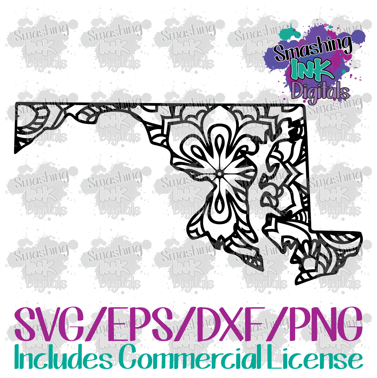 Maryland Mandala - SVG Cutting File