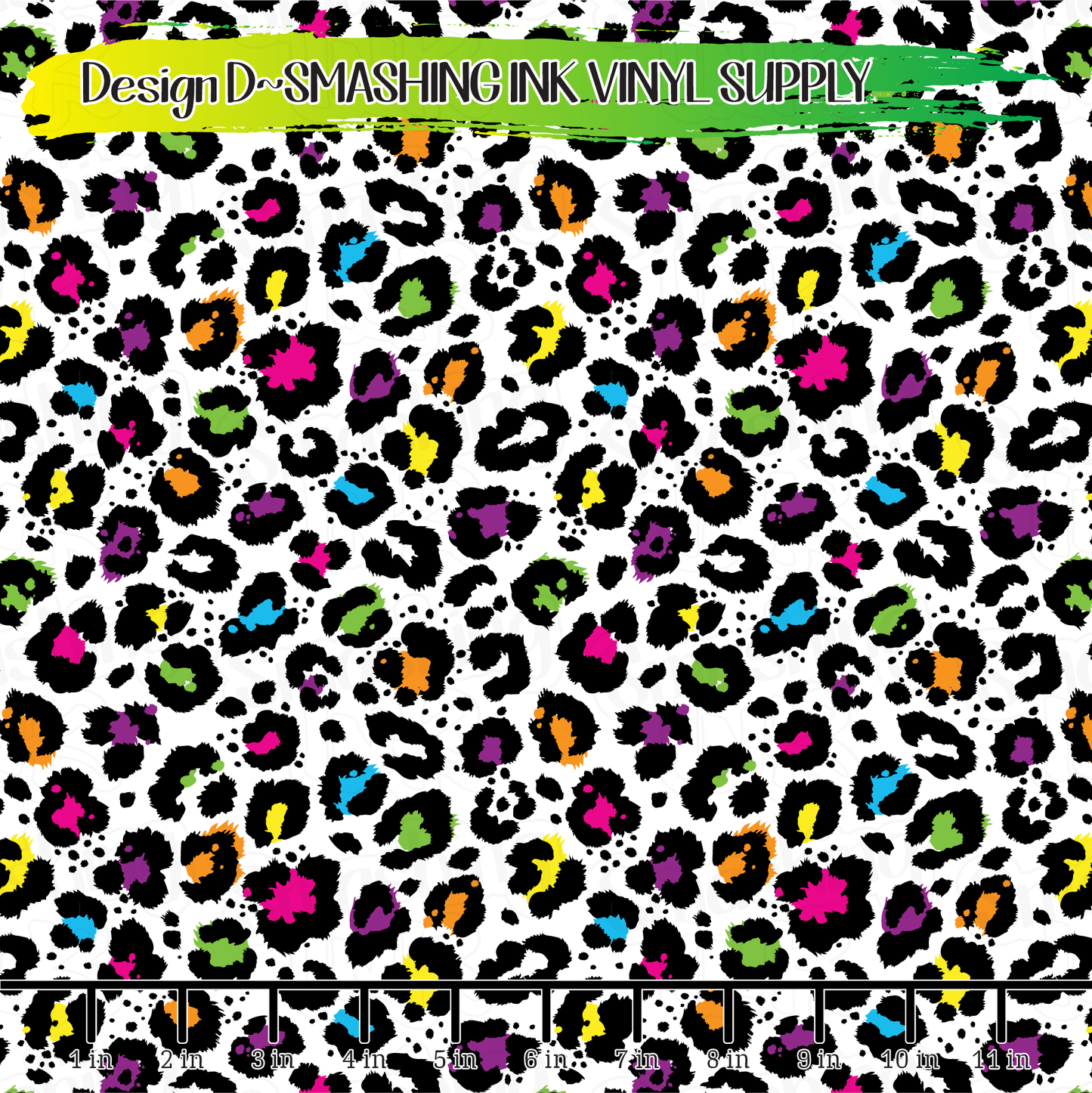 Rainbow Cheetah ★ Printed Vinyl Sheets | Faux Leather | Laser Safe