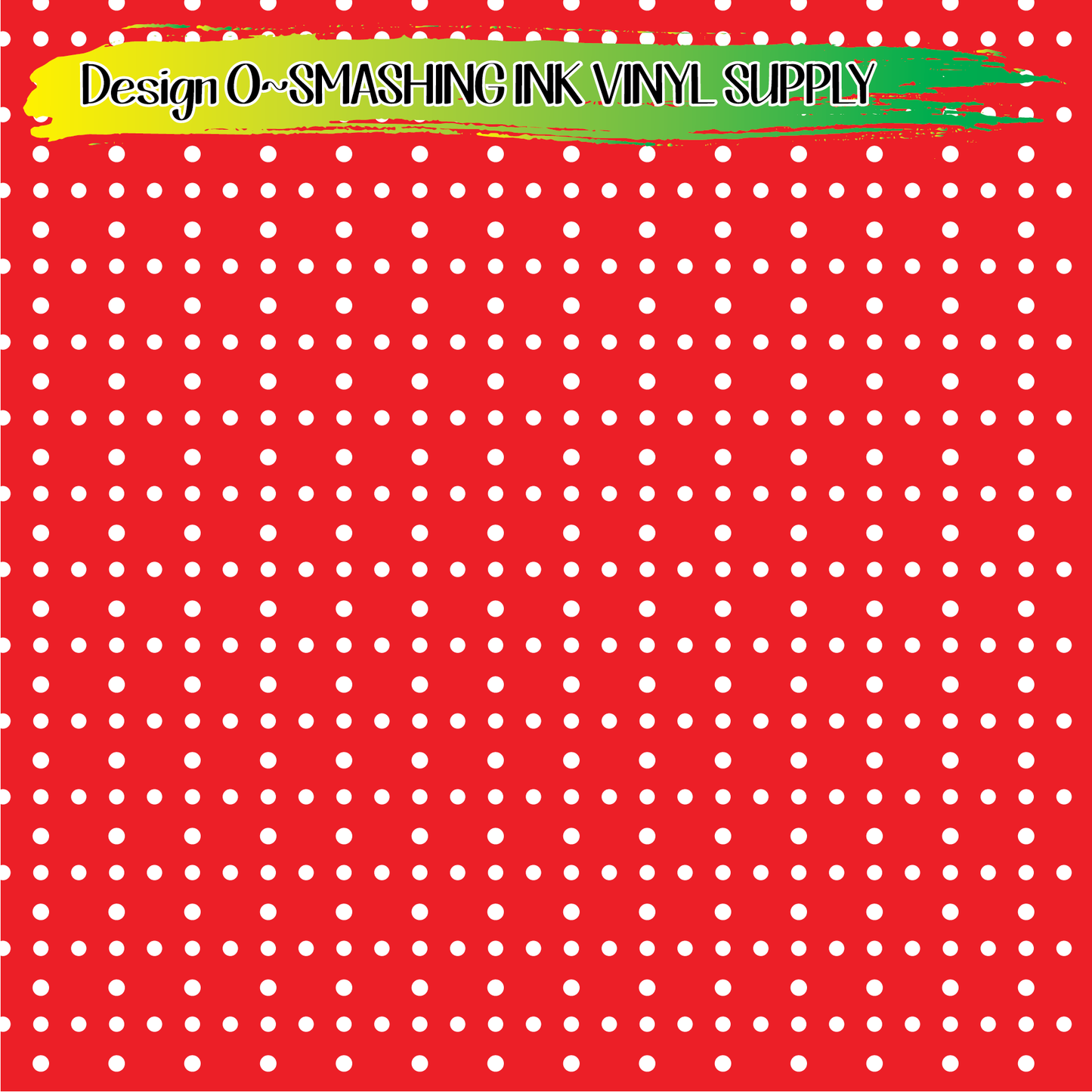 Red white polka dot ★ Pattern Vinyl | Faux Leather | Sublimation (TAT 3 BUS DAYS)