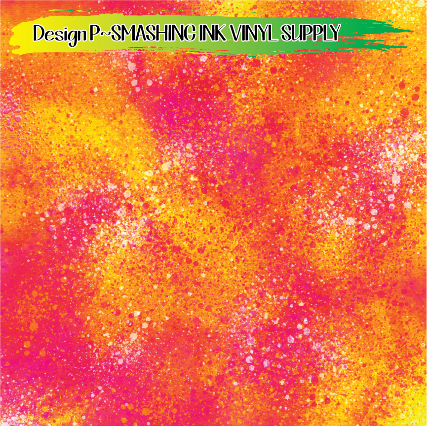 Colorful Splatter ★ Printed Vinyl Sheets | Faux Leather | Laser Safe