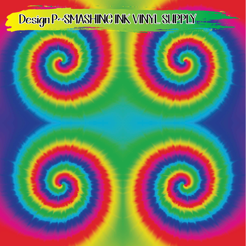 Small Scale Tie Dye ★ Printed Vinyl Sheets | Faux Leather | Laser Safe