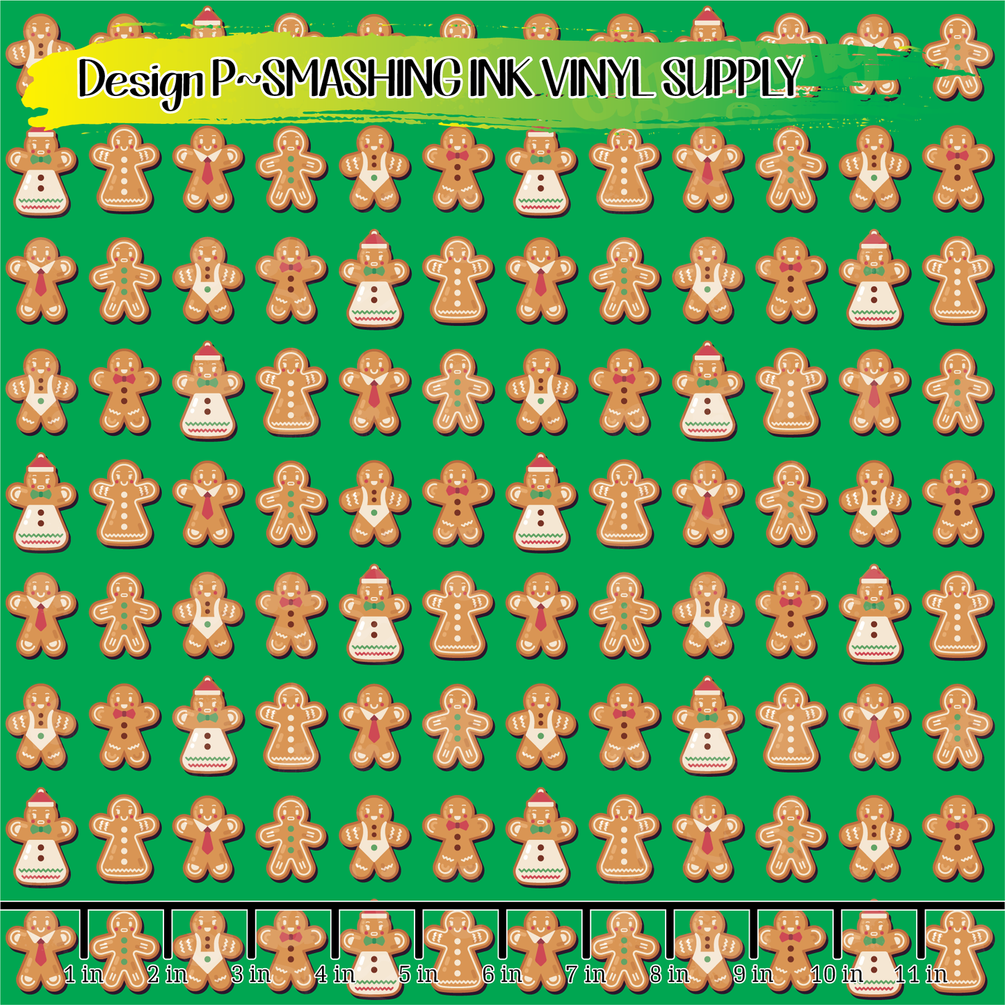 Gingerbread Cookies ★ Printed Sheets | Faux Leather | Laser Safe