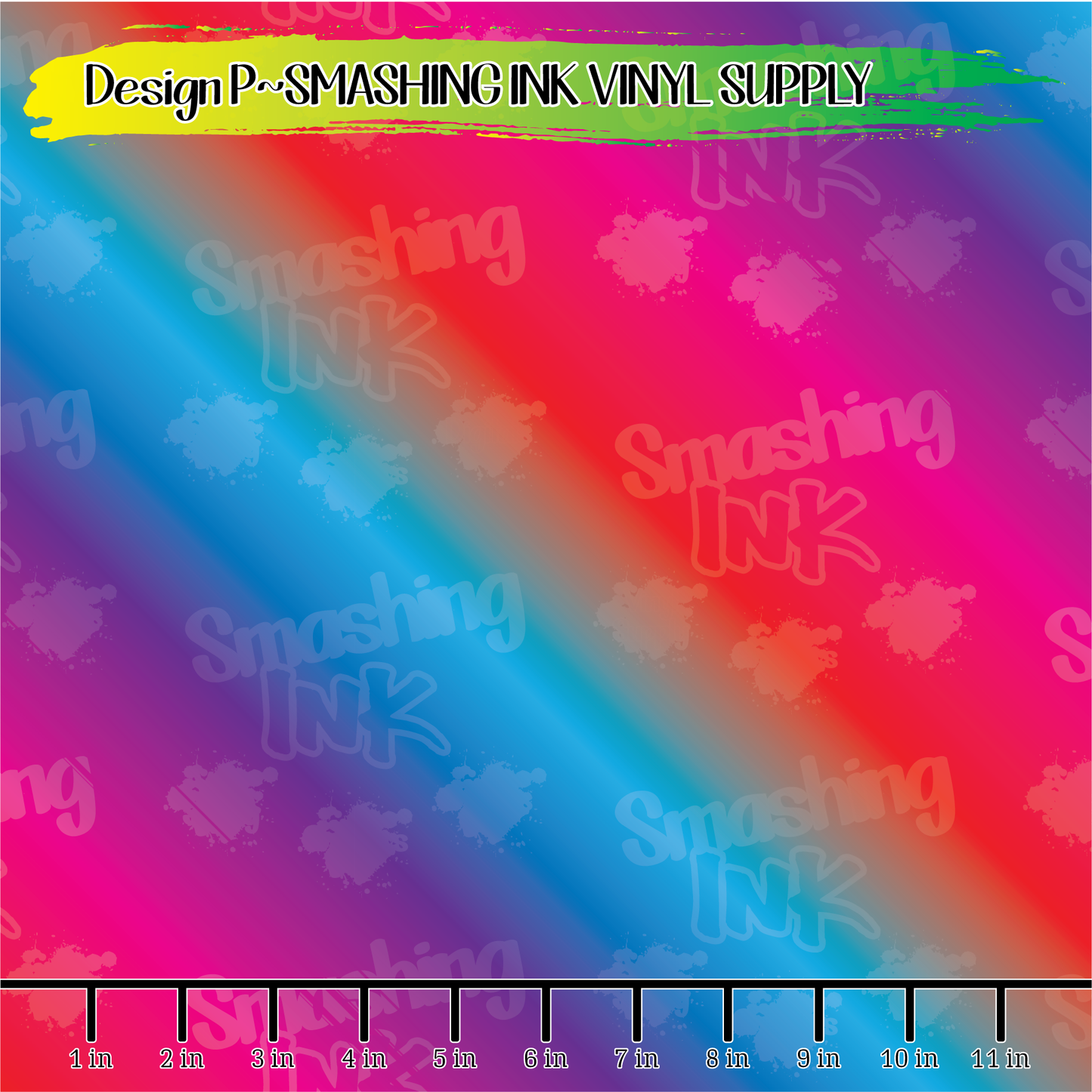 BLUE-RED OMBRE ★ Printed Vinyl Sheets | Faux Leather | Laser Safe