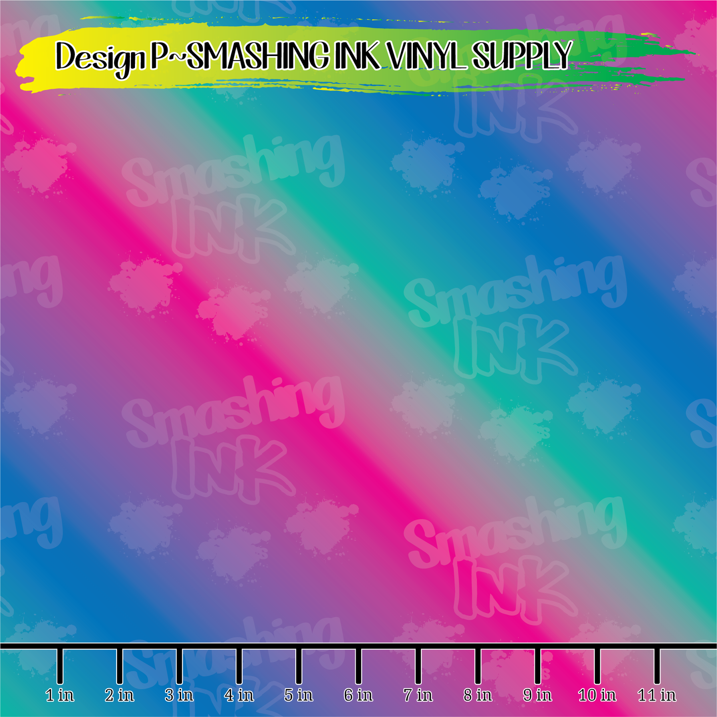 Pink Purple Teal Ombre ★ Printed Vinyl Sheets | Faux Leather | Laser Safe