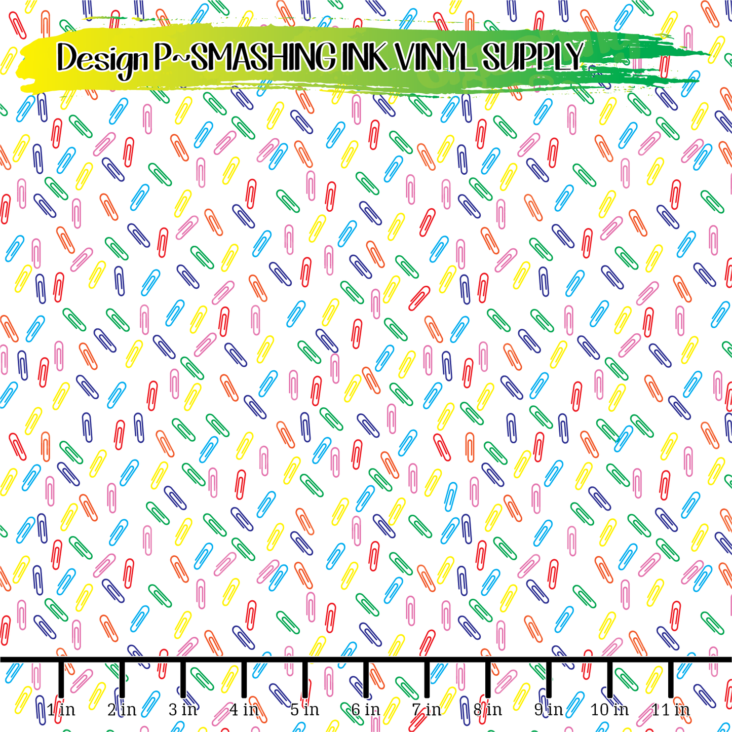 Paperclips ★ Printed Vinyl Sheets | Faux Leather | Laser Safe