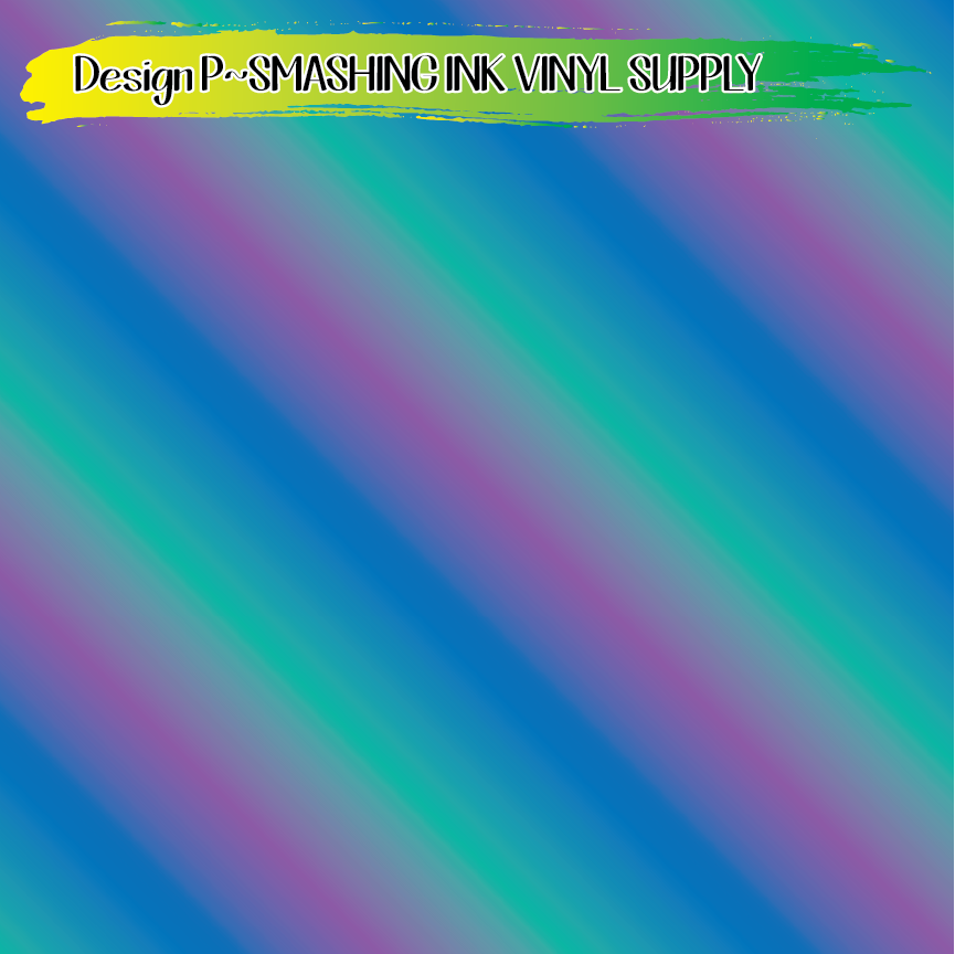 Teal Blue Purple Ombre ★ Printed Vinyl Sheets | Faux Leather | Laser Safe