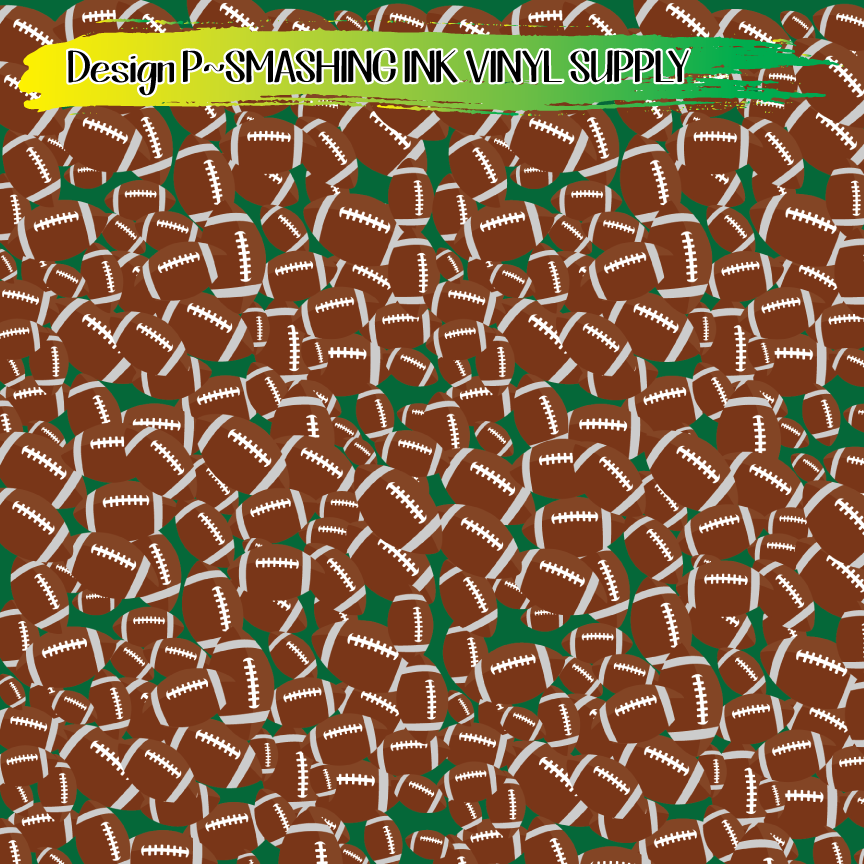 Football Patterns ★ Printed Vinyl Sheets | Faux Leather | Laser Safe