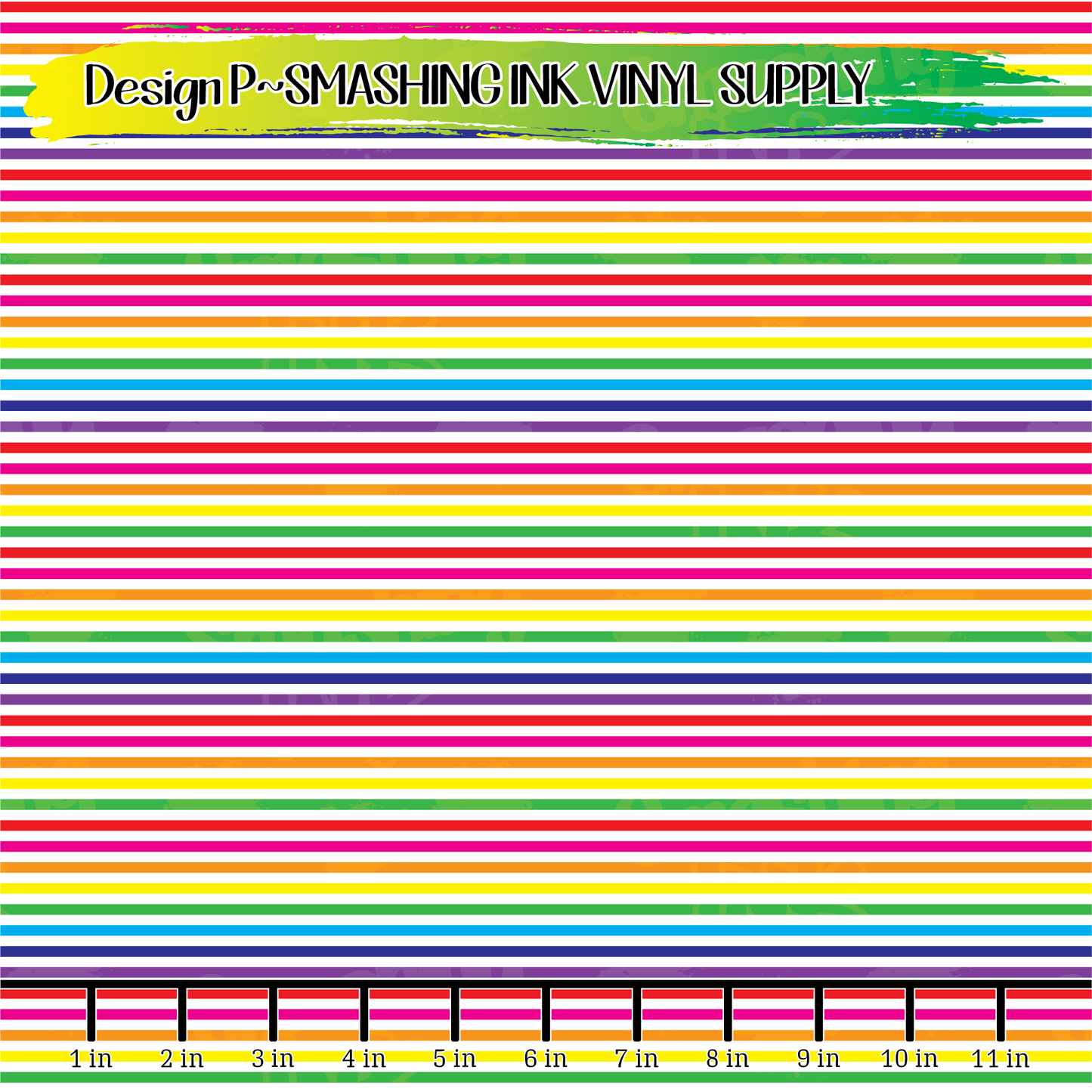 Rainbow Stripes ★ Printed Vinyl Sheets | Faux Leather | Laser Safe