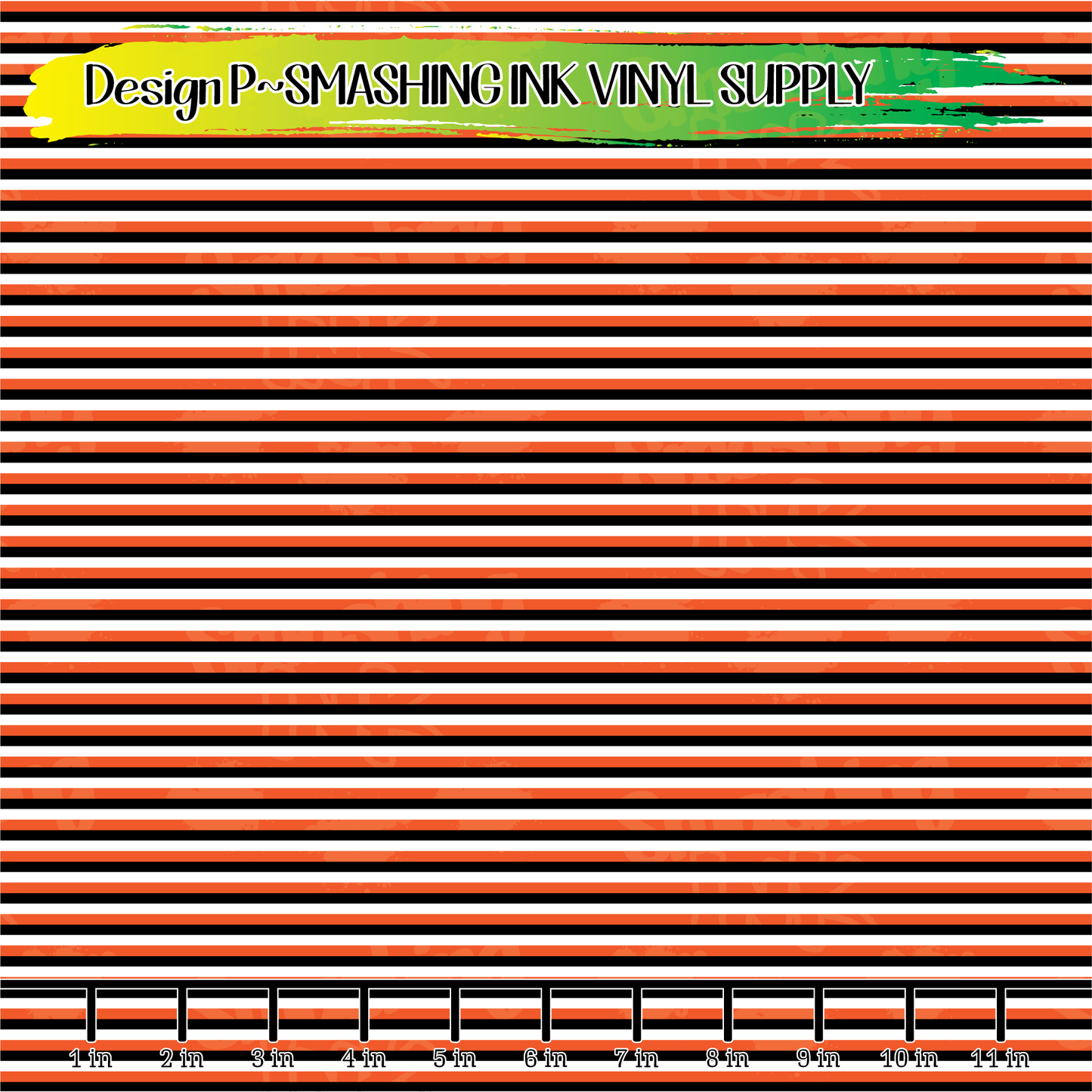 Halloween Stripes ★ Printed Vinyl Sheets | Faux Leather | Laser Safe