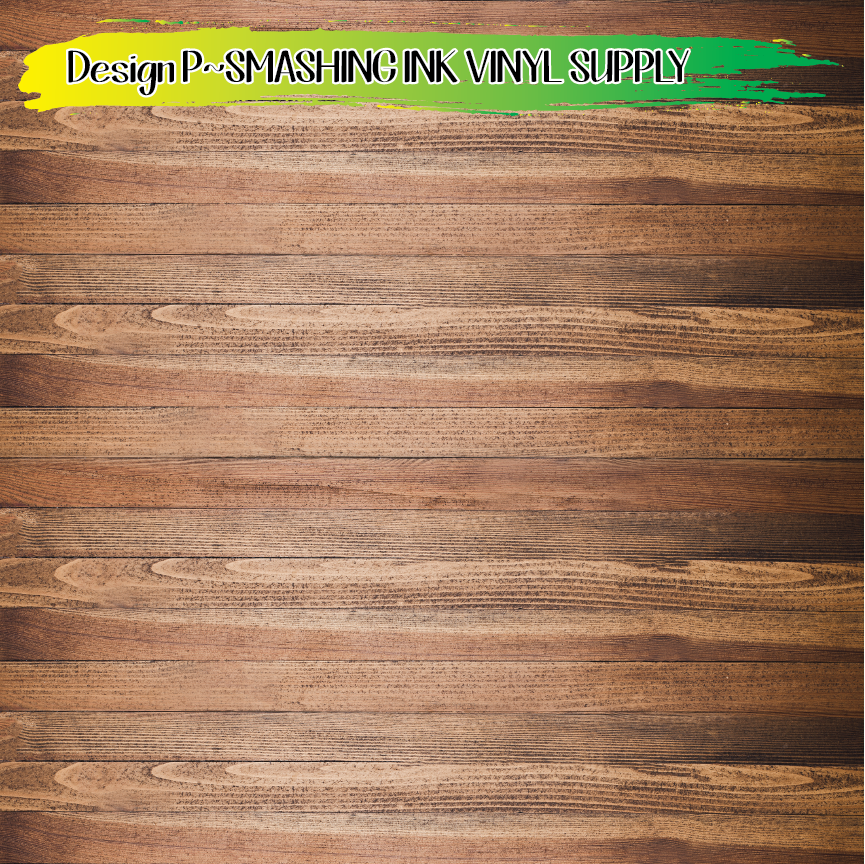 Brown Wood ★ Printed Vinyl Sheets | Faux Leather | Laser Safe