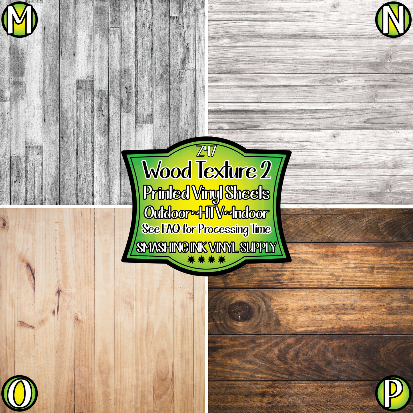 Wood Texture ★ Printed Sheets | Faux Leather | Laser Safe