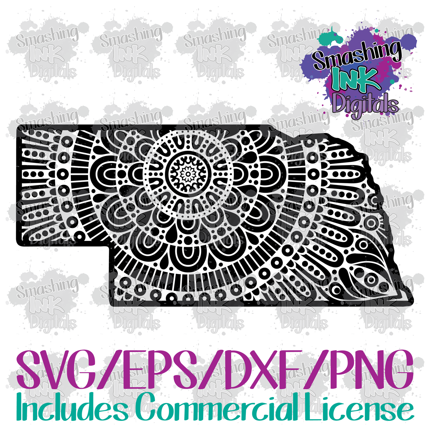 Nebraska Mandala - SVG Cutting File