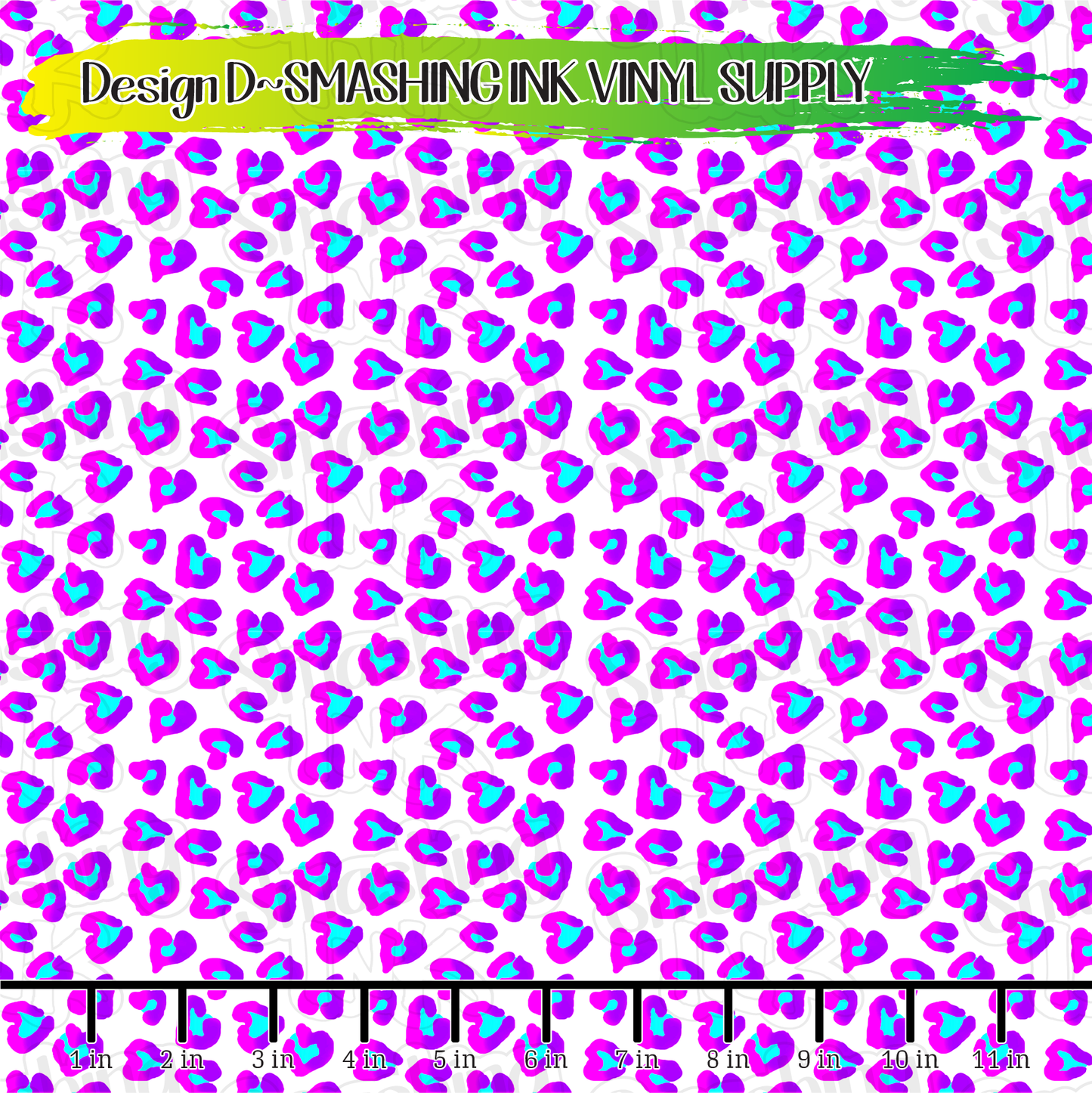 Leopard Hearts ★ Printed Vinyl Sheets | Faux Leather | Laser Safe