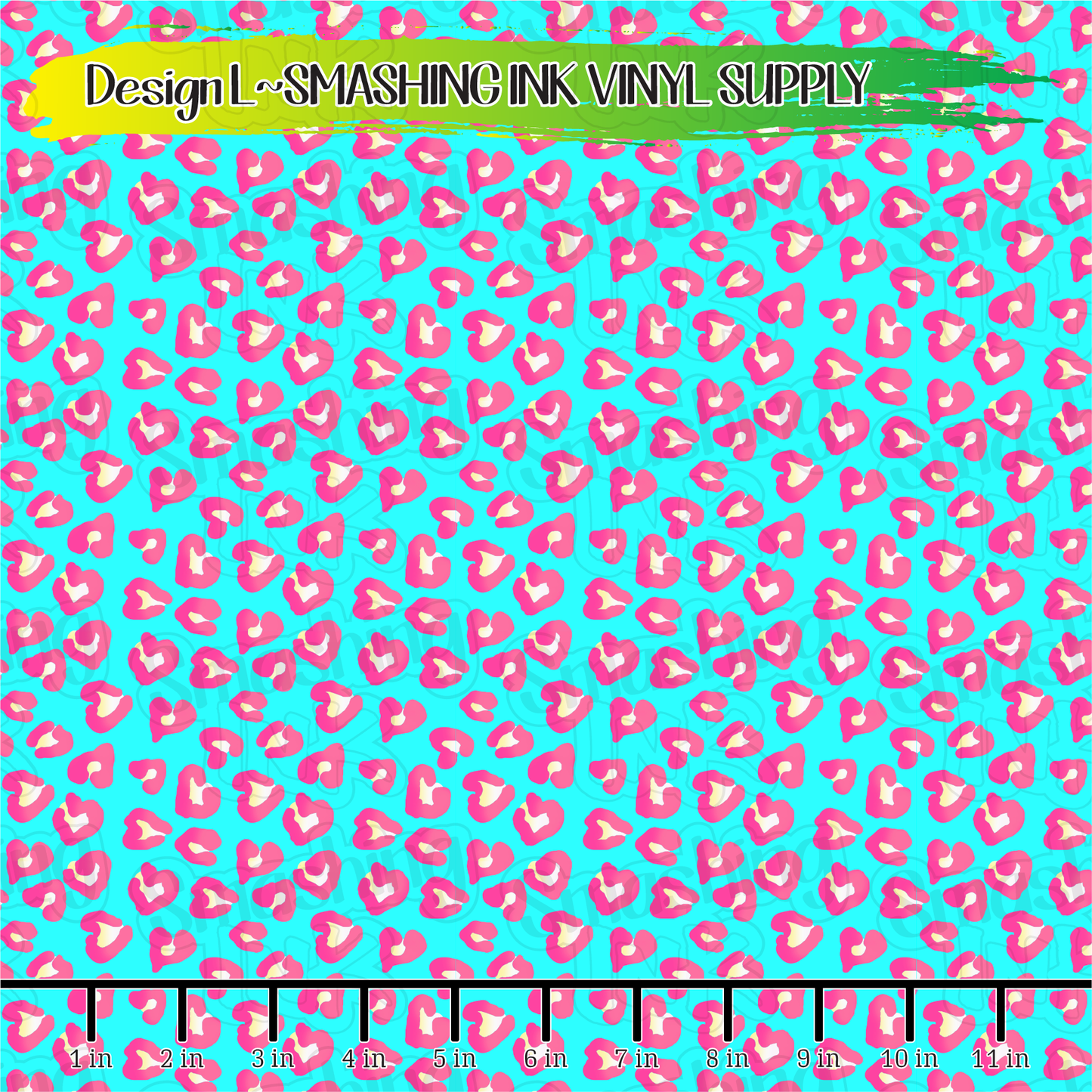 Leopard Hearts ★ Printed Vinyl Sheets | Faux Leather | Laser Safe