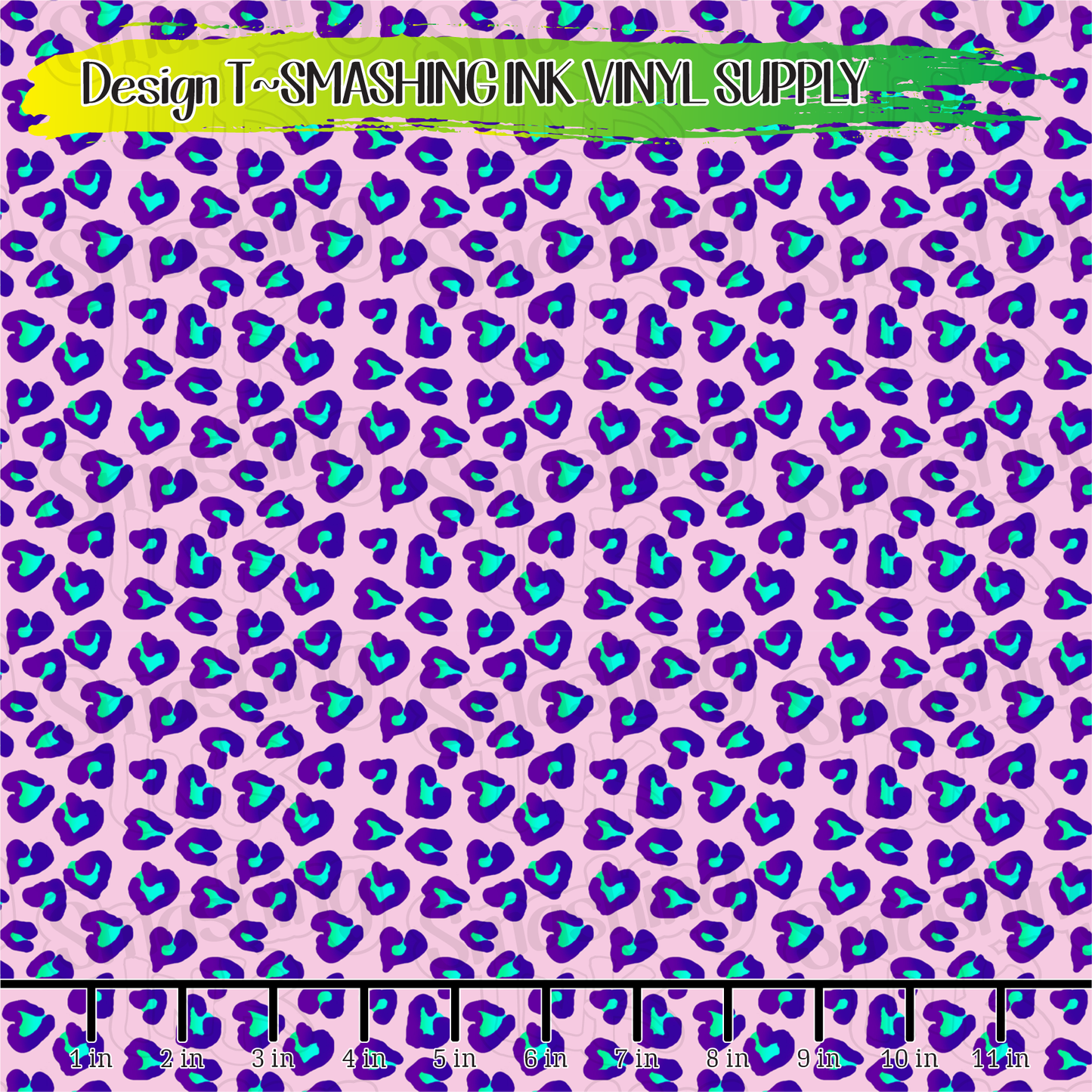 Leopard Hearts ★ Printed Vinyl Sheets | Faux Leather | Laser Safe