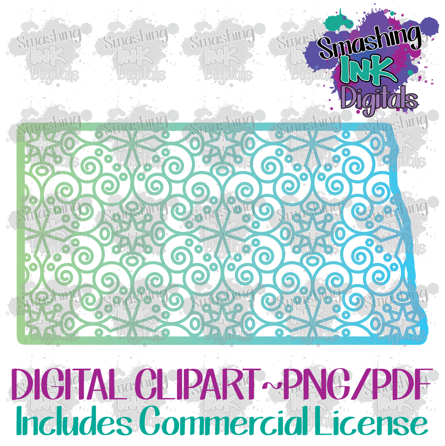 North Dakota Mandala - Printable Graphic