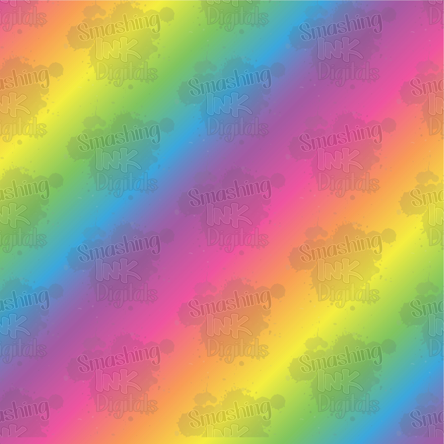 Colorful Rainbow Ombre - Digital Paper