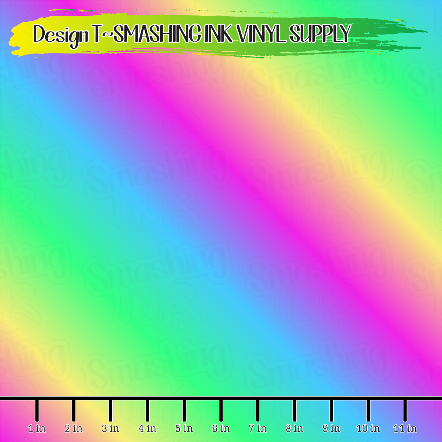 Rainbow Ombre ★ Printed Vinyl Sheets | Faux Leather | Laser Safe