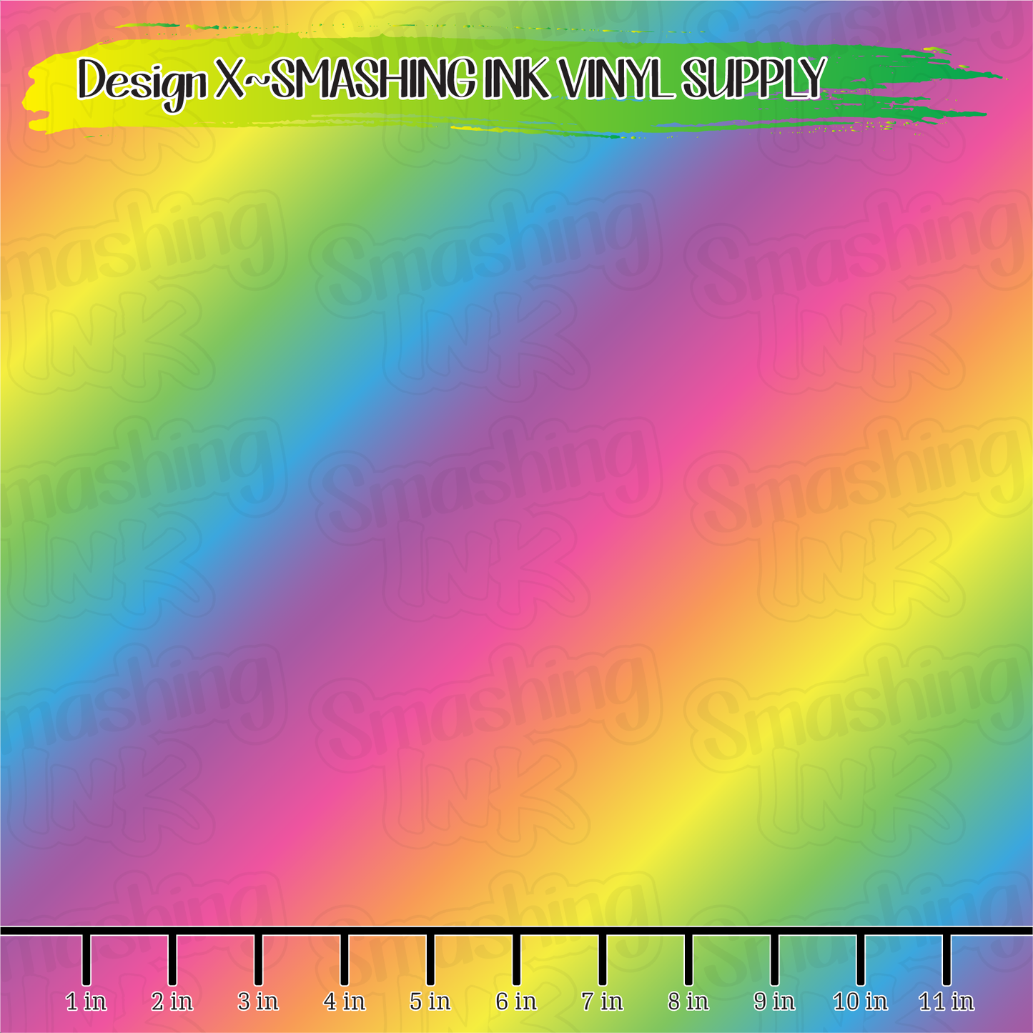 Rainbow Ombre ★ Printed Sheets | Faux Leather | Laser Safe