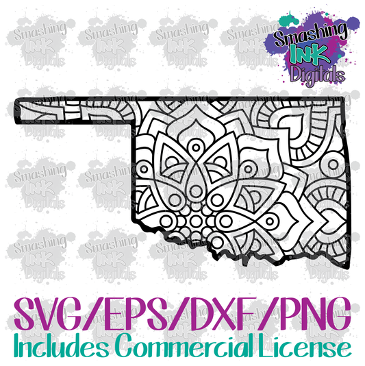 Oklahoma Mandala - SVG Cutting File