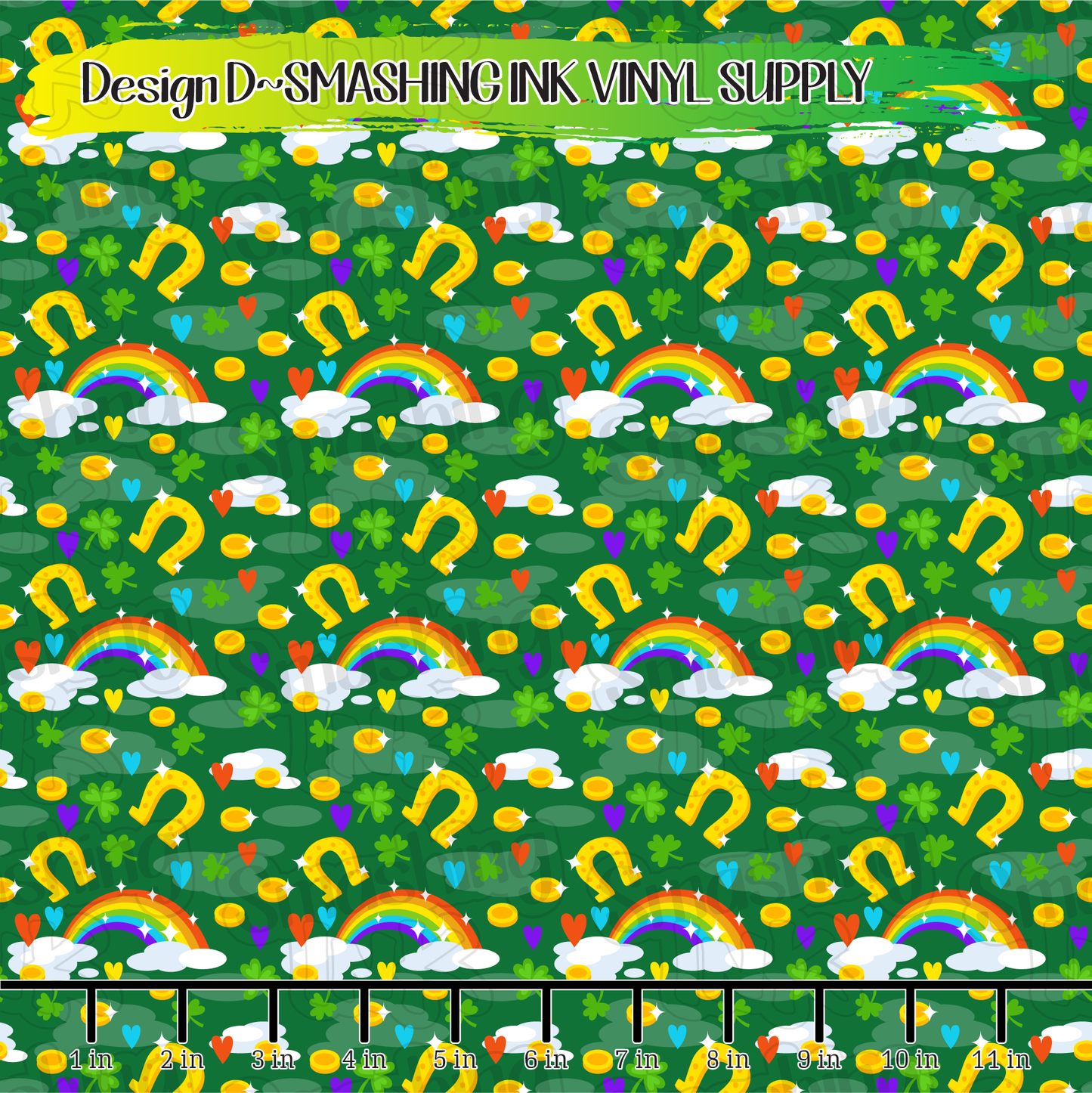 St. Patrick's Cartoon ★ Printed Vinyl Sheets | Faux Leather | Laser Safe