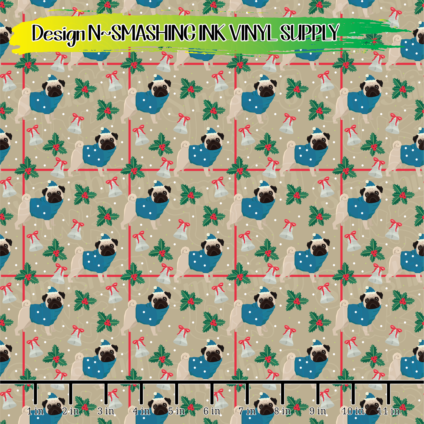 PUGGLY SWEATERS ★ Printed Vinyl Sheets | Faux Leather | Laser Safe