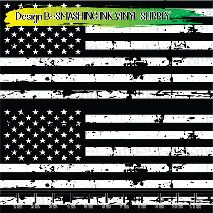 Black and White Flags ★ Pattern Vinyl | Faux Leather | Sublimation (TAT 3 BUS DAYS)