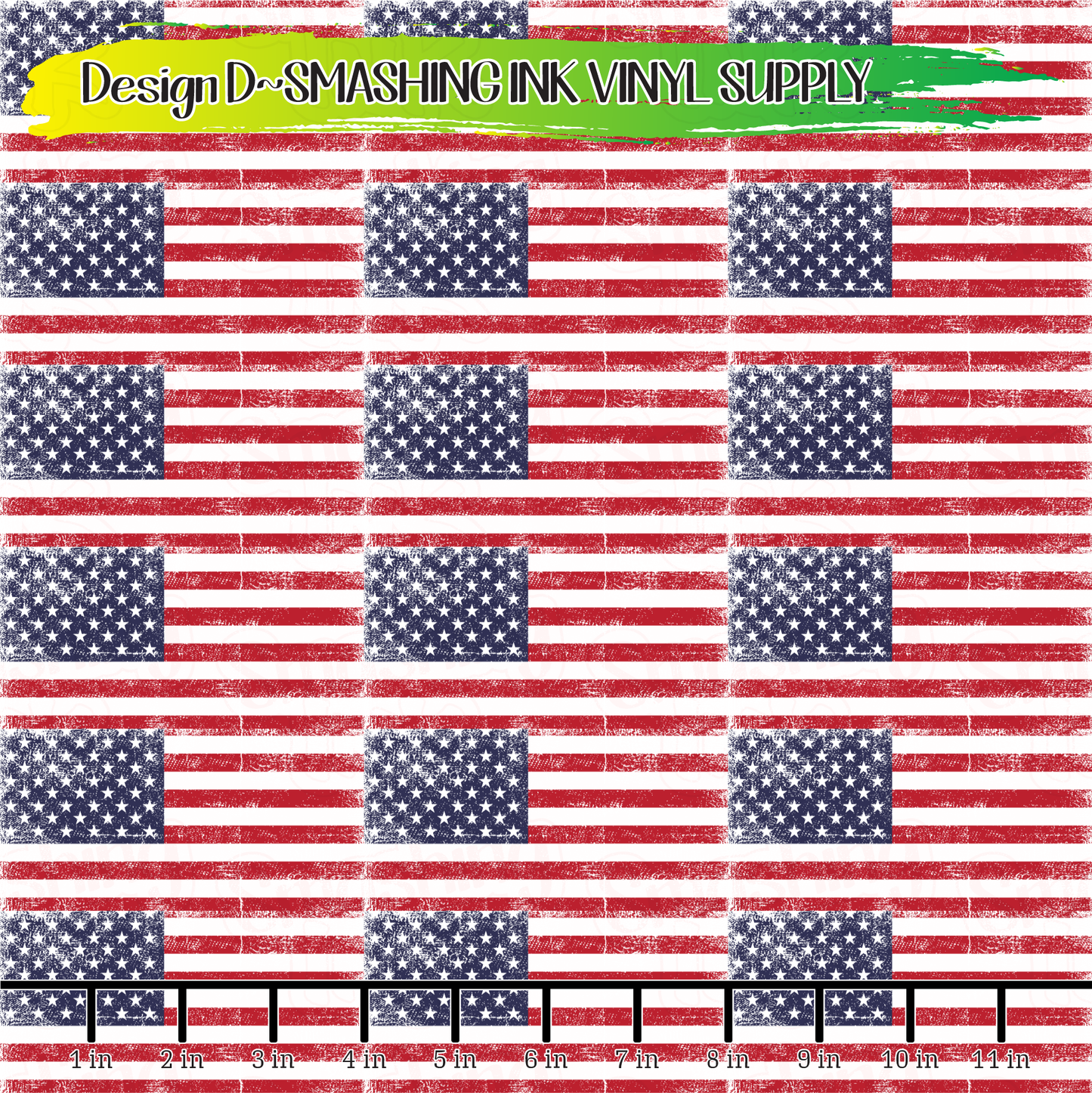Grunge Flag ★ Printed Vinyl Sheets | Faux Leather | Laser Safe