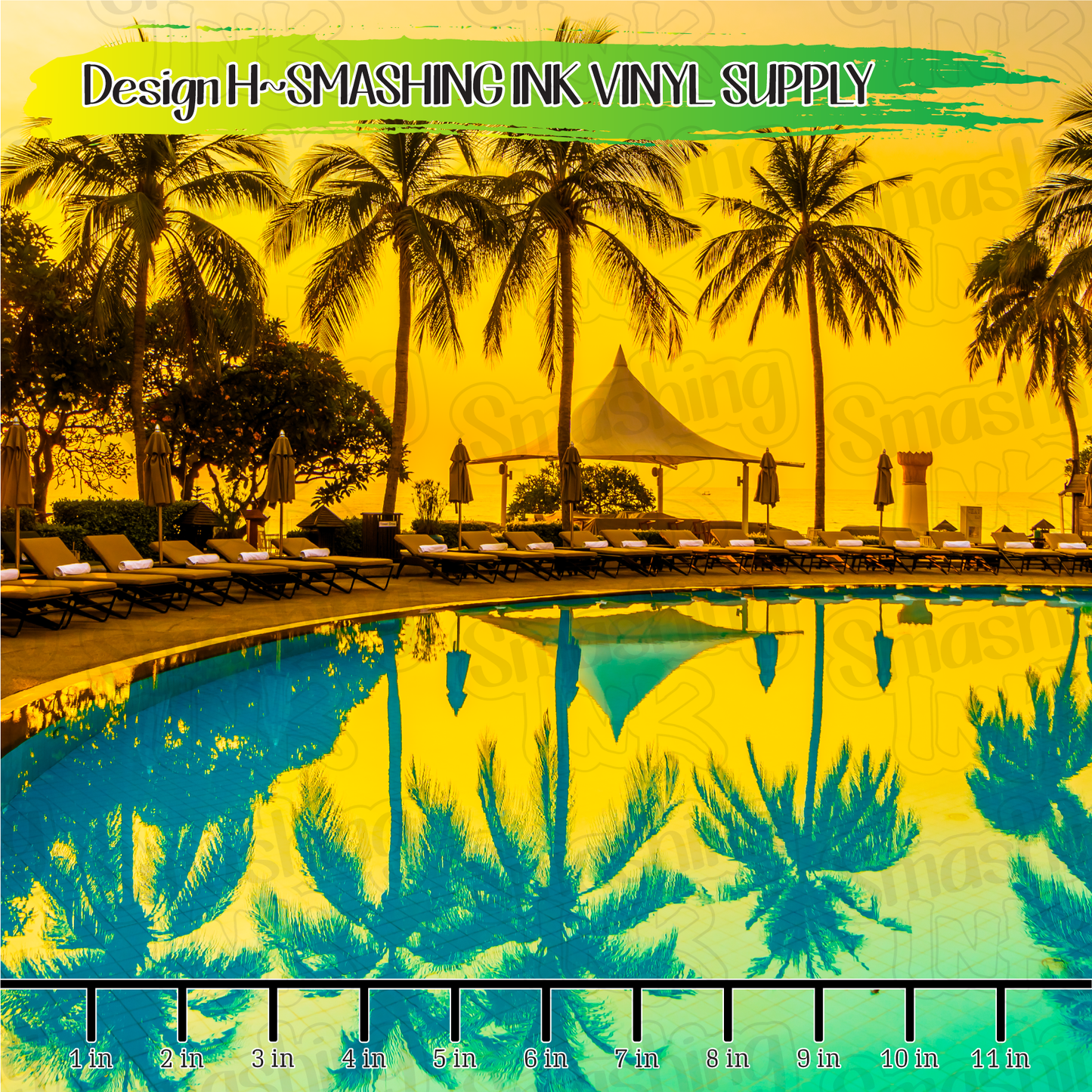 Summer Sunsets ★ Printed Vinyl Sheets | Faux Leather | Laser Safe