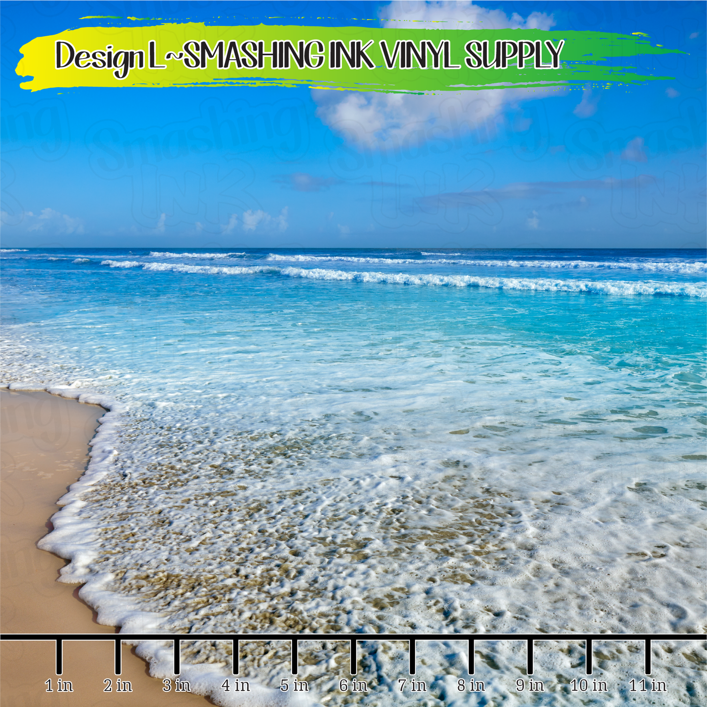 Summer Ocean ★ Printed Vinyl Sheets | Faux Leather | Laser Safe