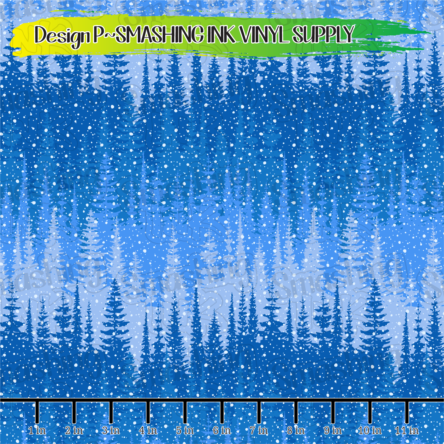 Snowy Forest ★ Printed Sheets | Faux Leather | Laser Safe